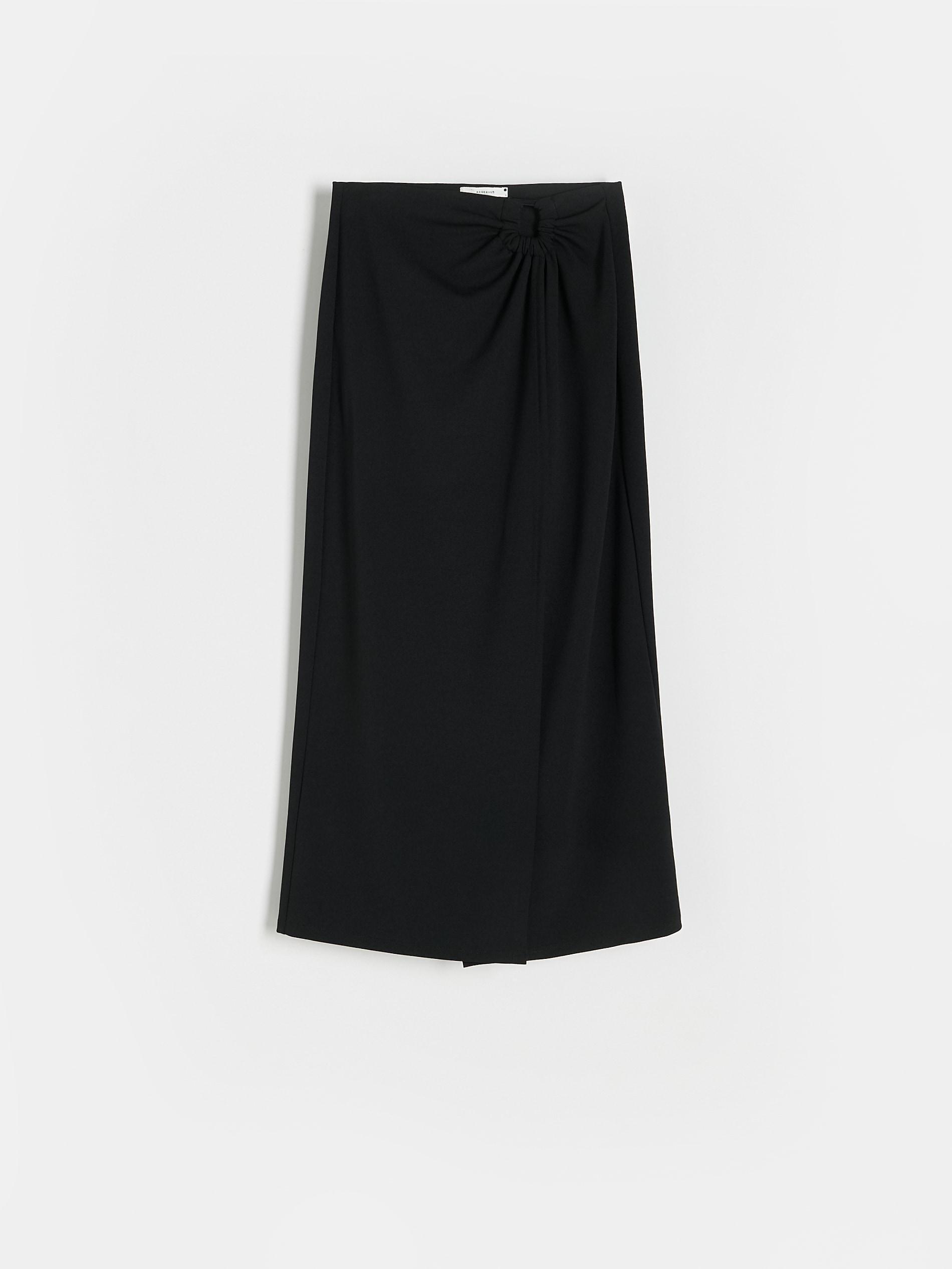 Reserved - Black Ruched Skirt