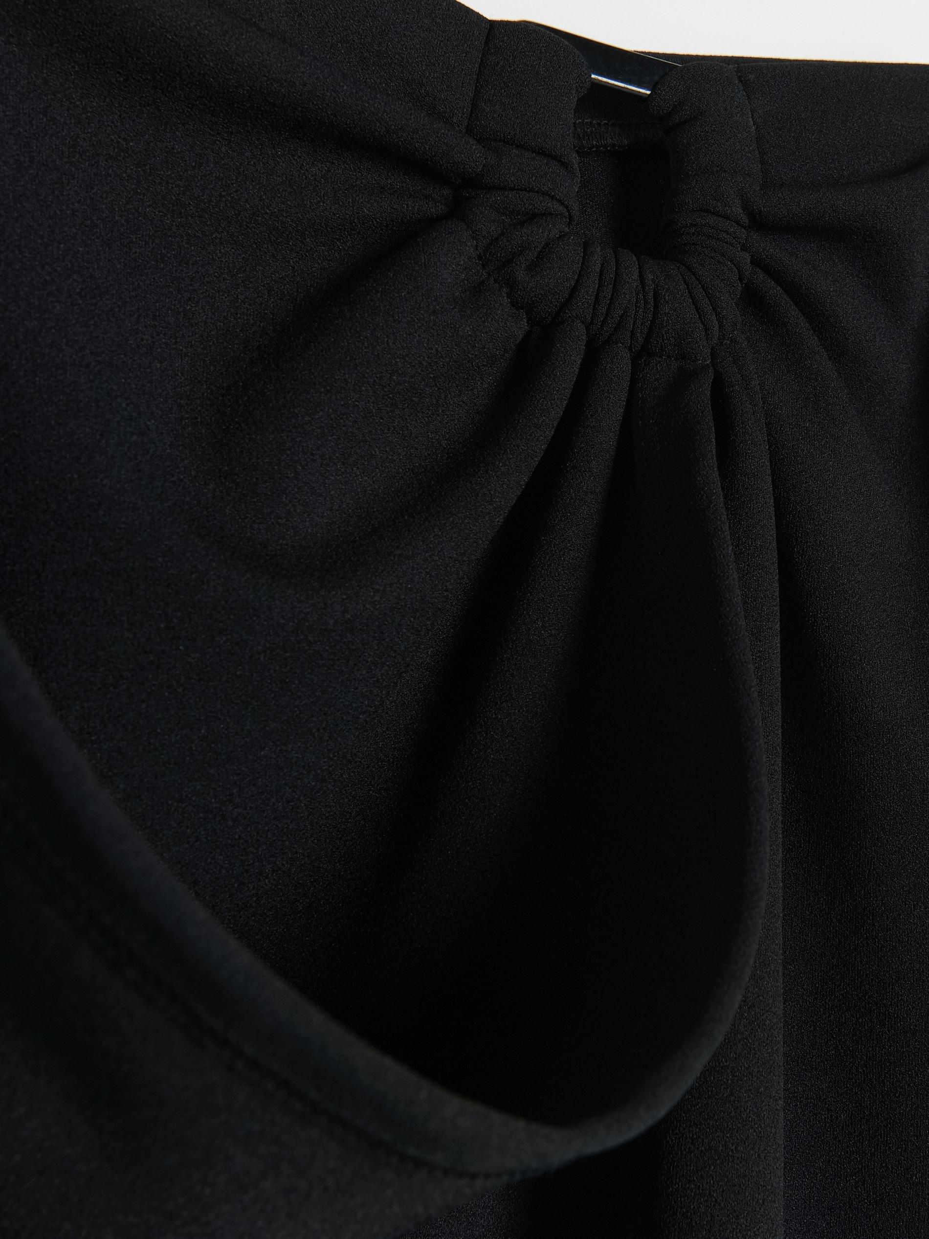 Black Ruched Skirt, , large image number 3