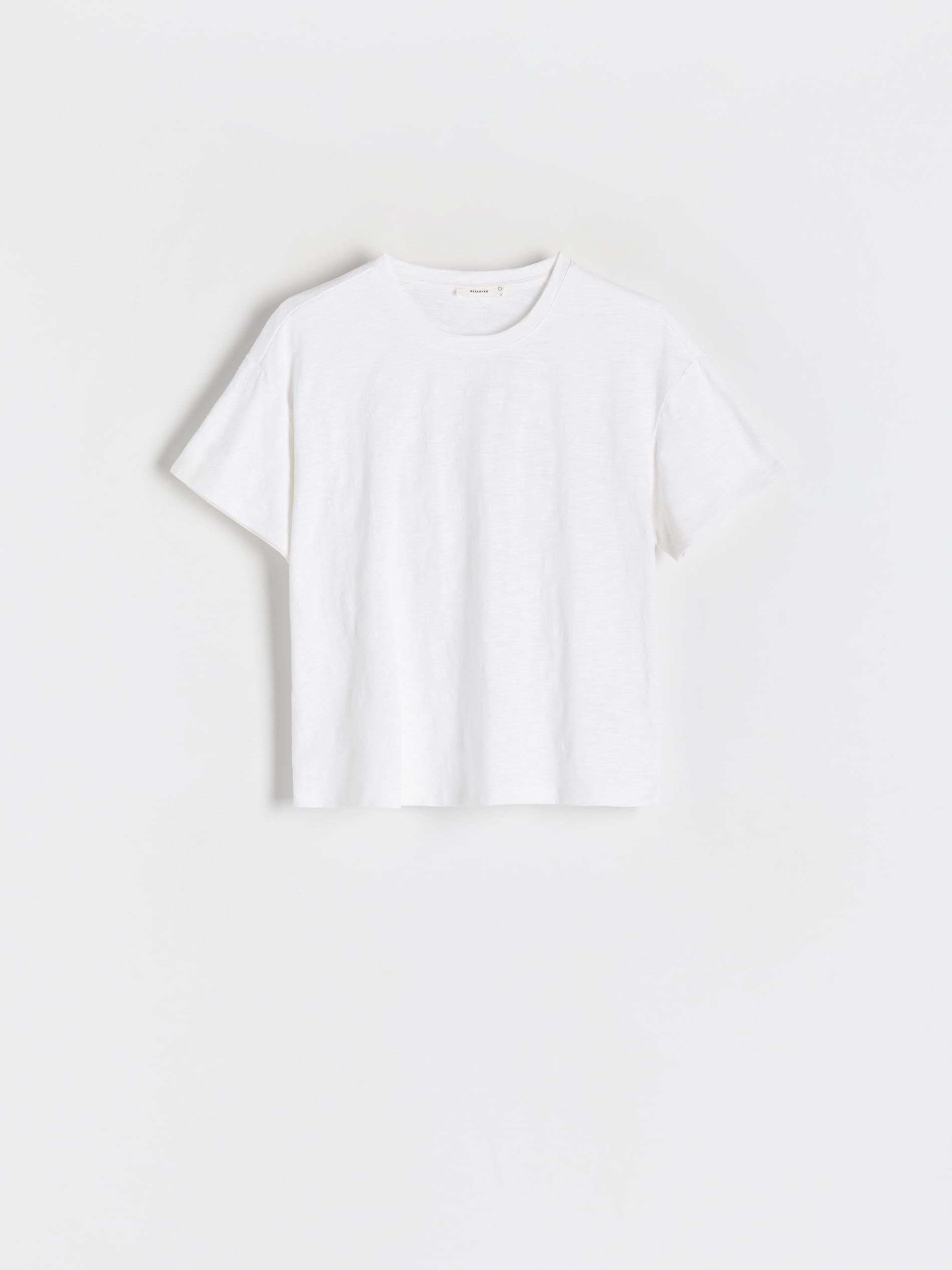 Reserved - White Boxy T-Shirt