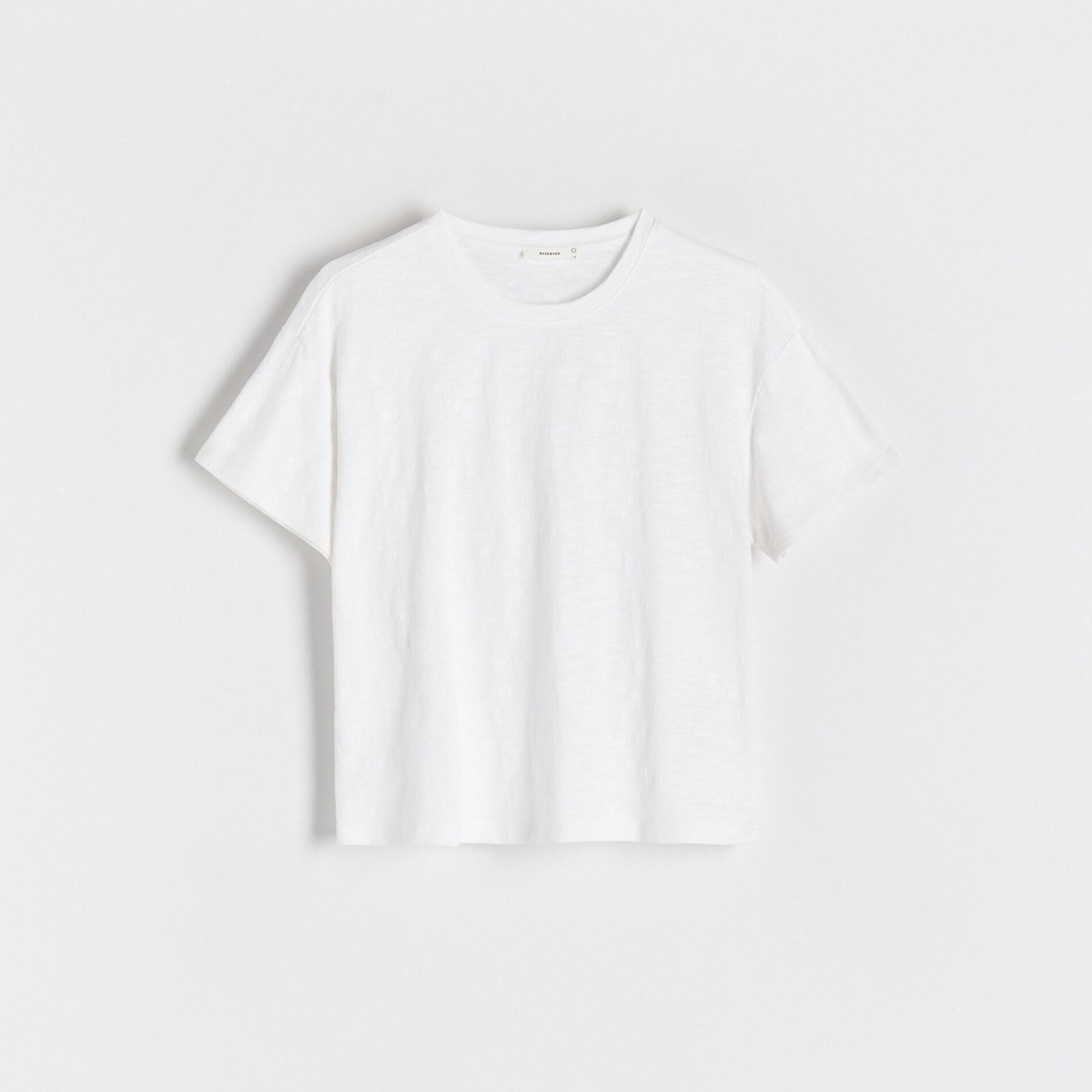 Reserved - White Boxy T-Shirt