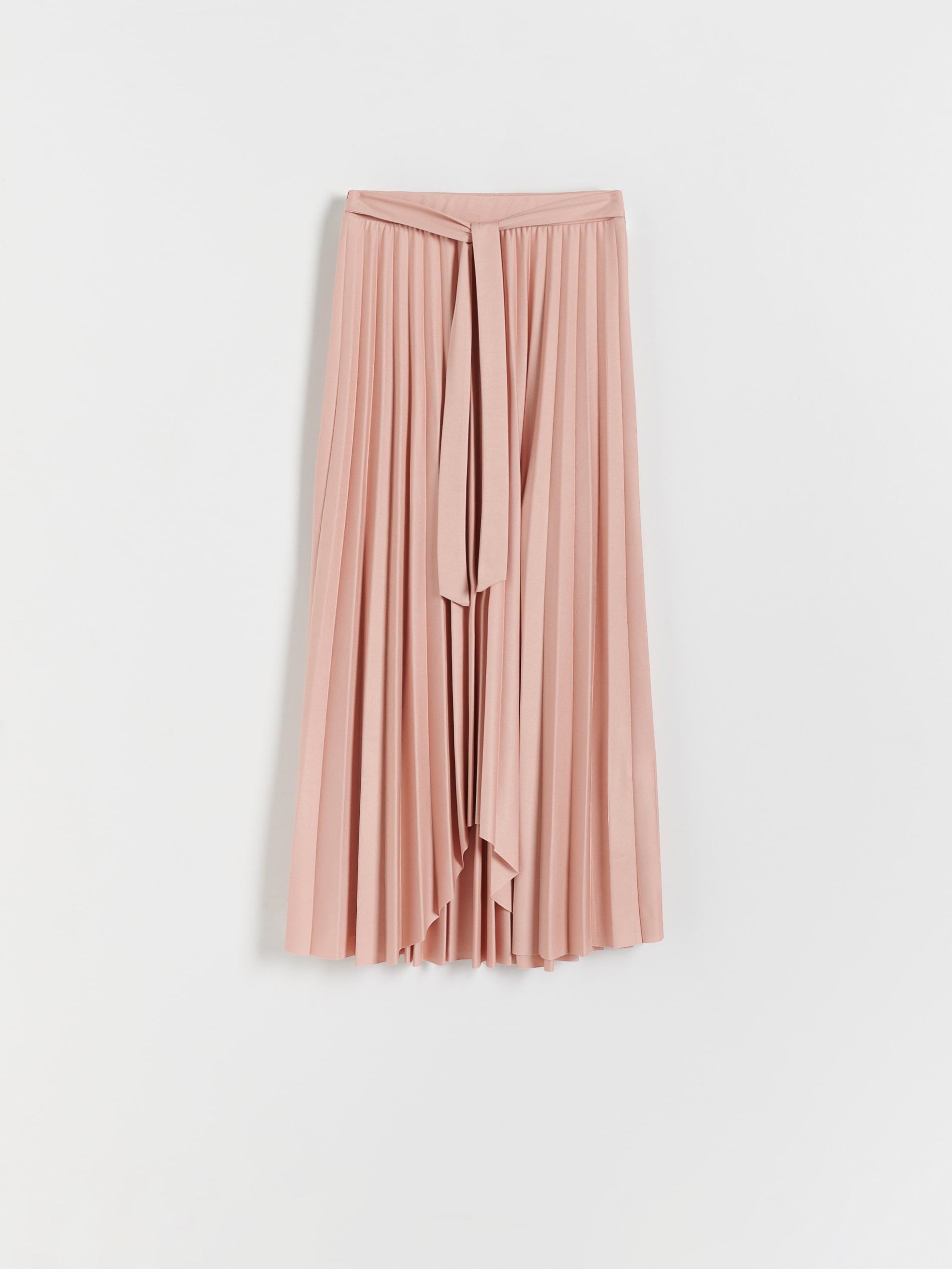 Pink Pleated Midi Skirt, , large image number 2
