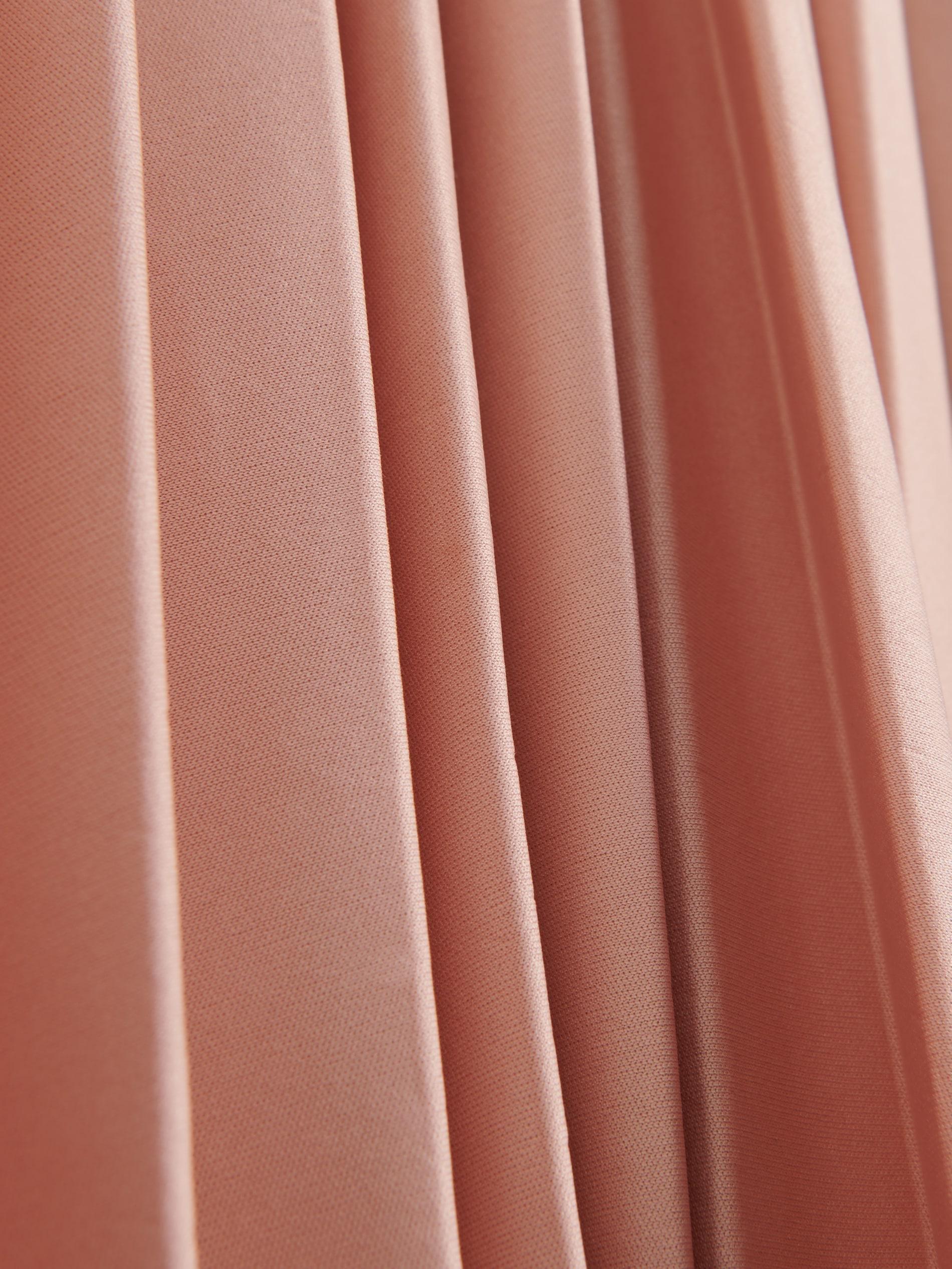 Pink Pleated Midi Skirt, , large image number 3