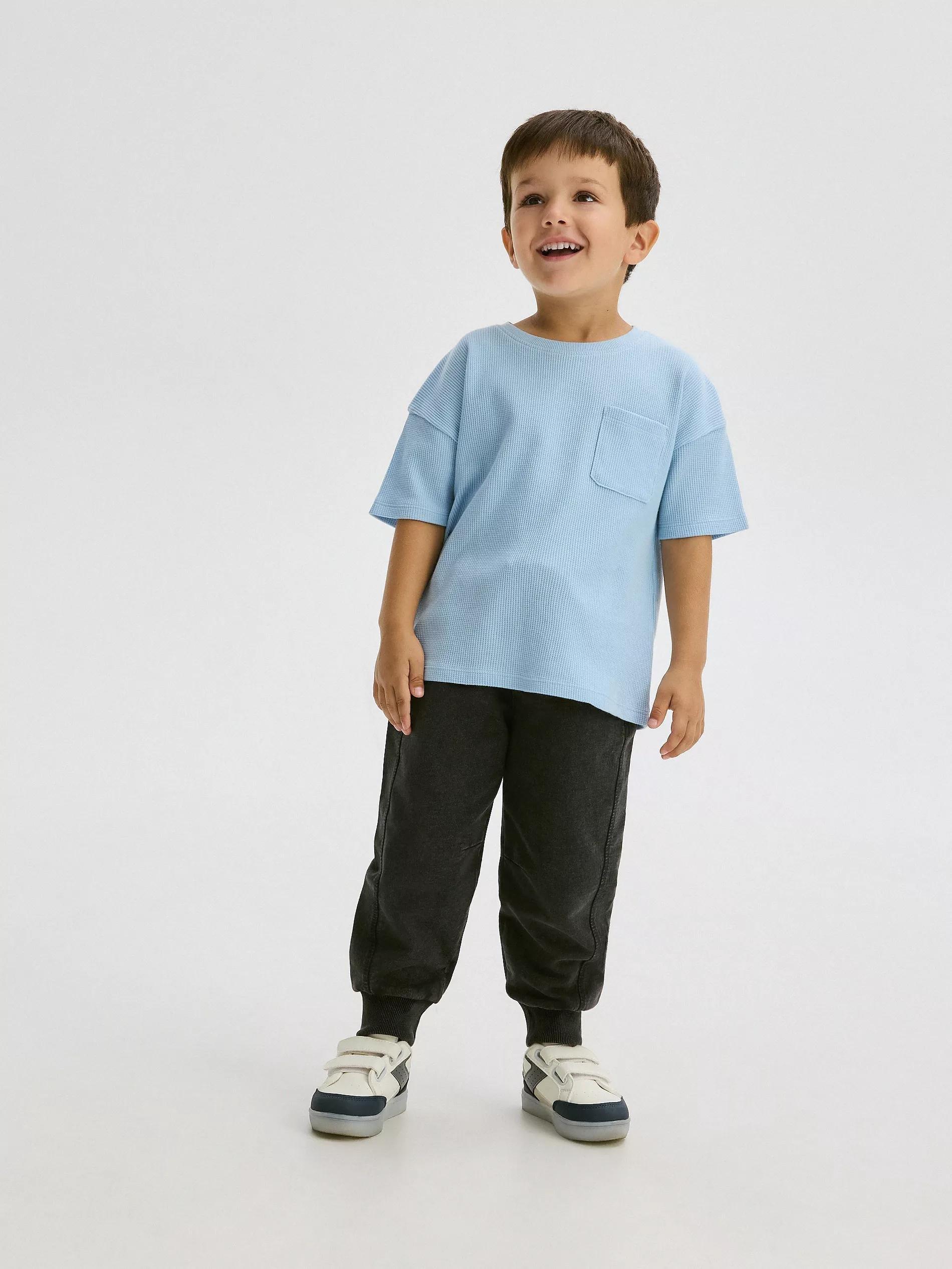 Blue Cotton T-Shirt, , large image number 2