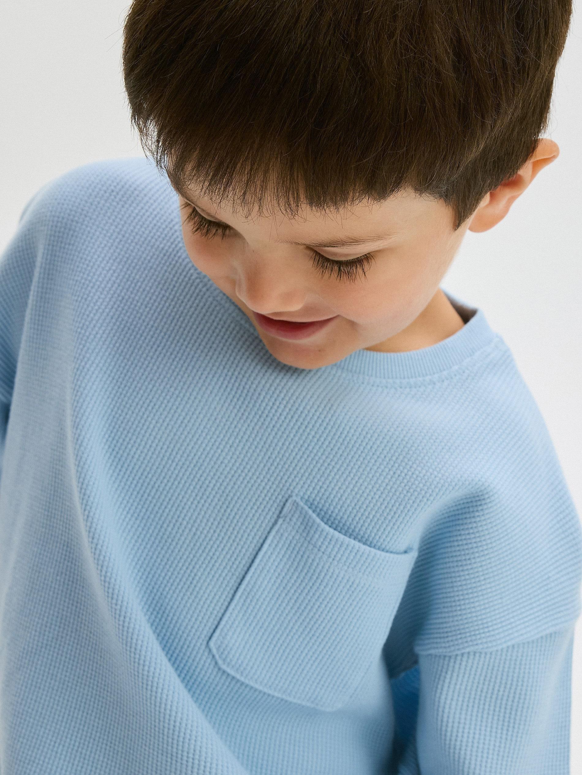 Blue Cotton T-Shirt, , large image number 3