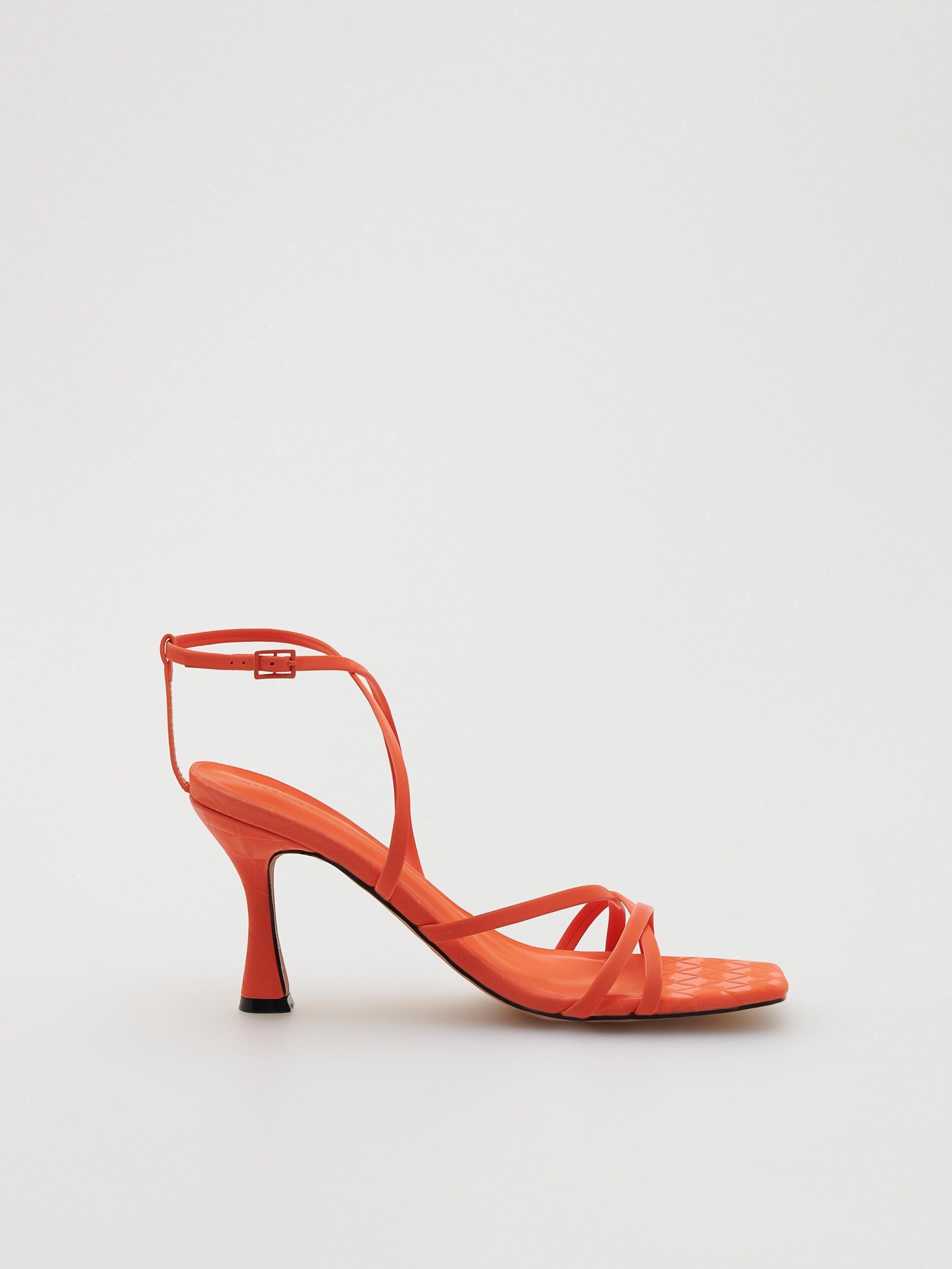Peach High-Heeled Sandals, , large image number 2
