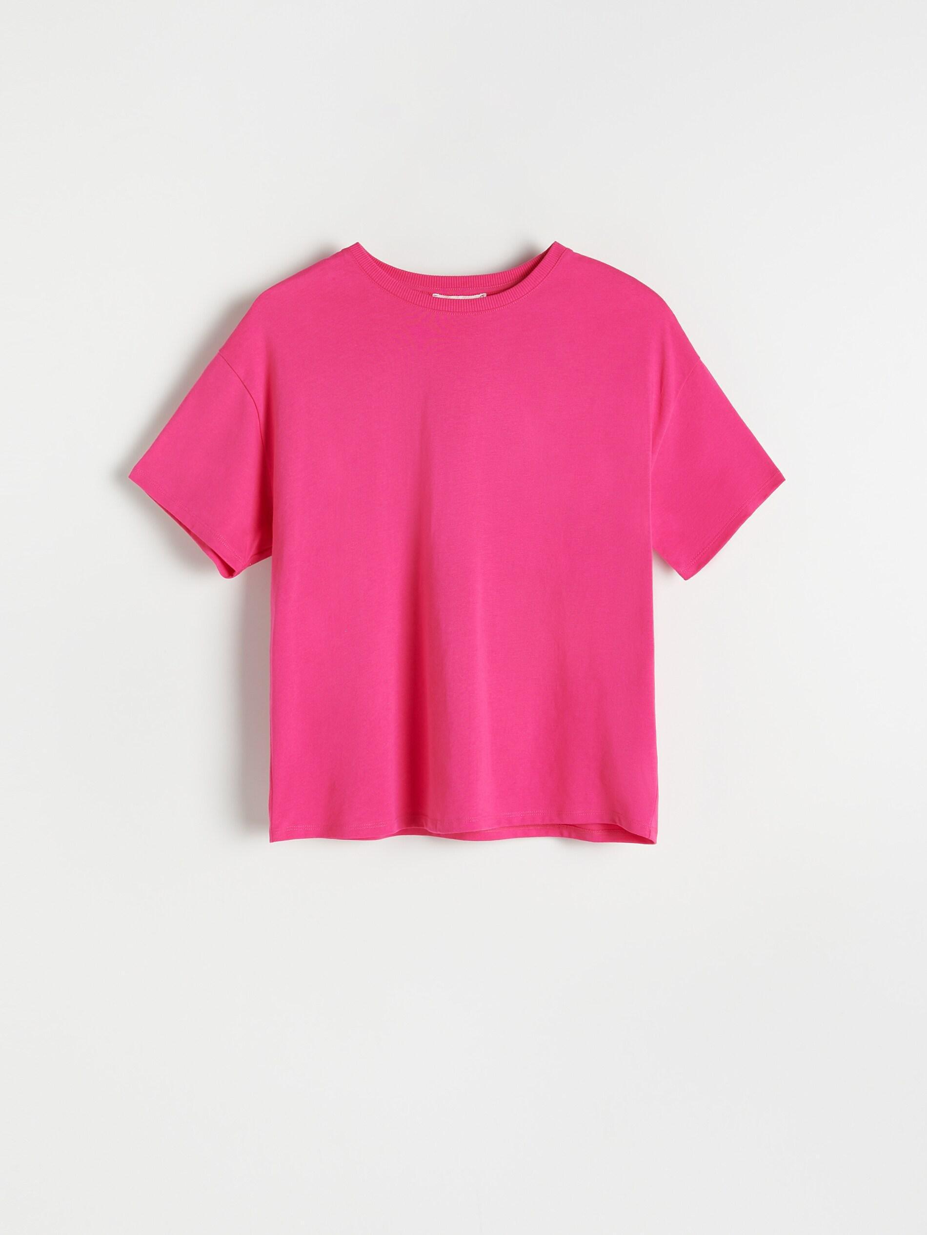 Reserved - Fuchsia Cotton T-Shirt, Women