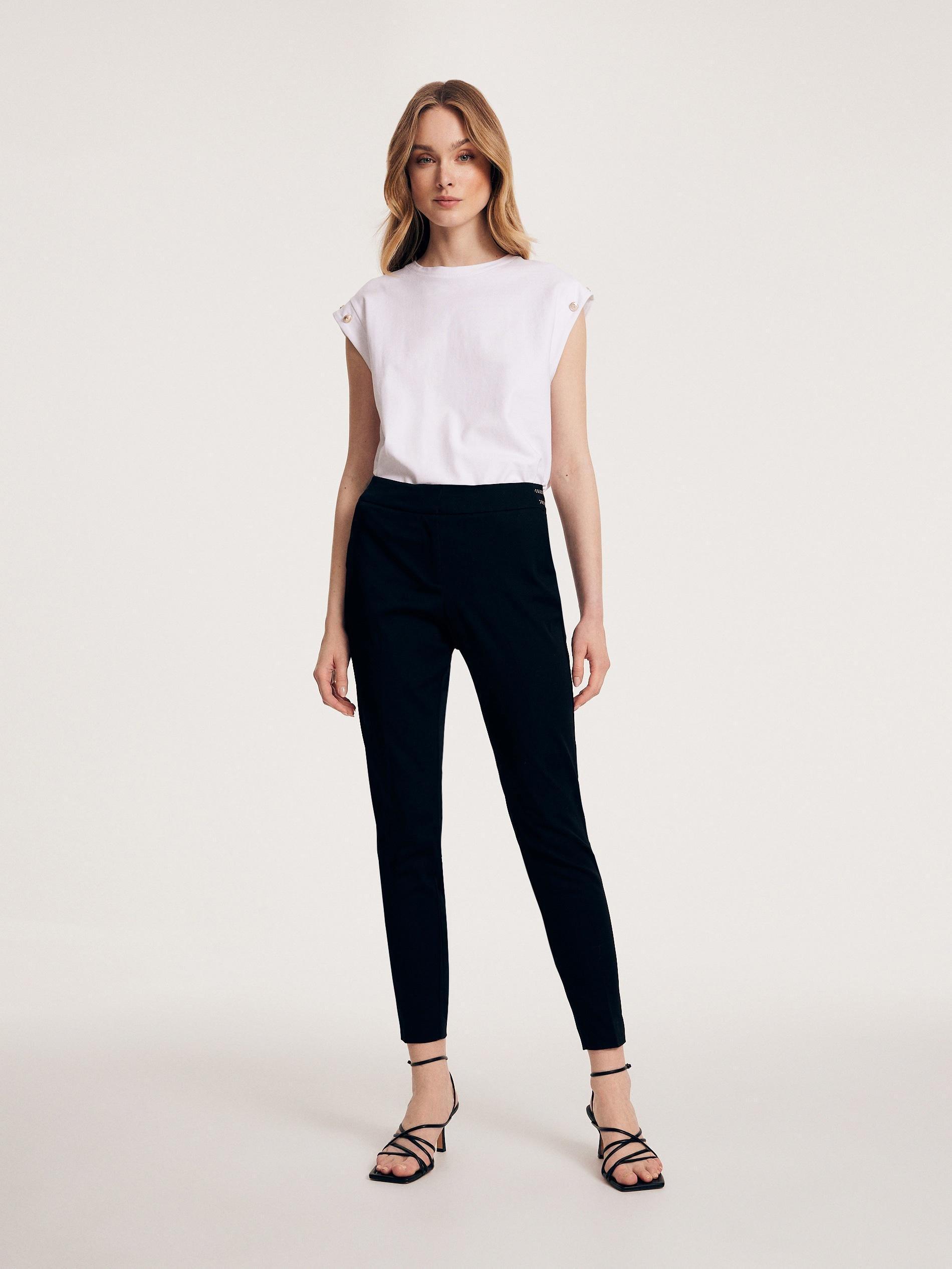 Black Trousers With Pressed Crease, , large image number 0