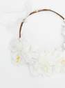 Reserved - Ivory Hairband With Flowers, Kids Girl