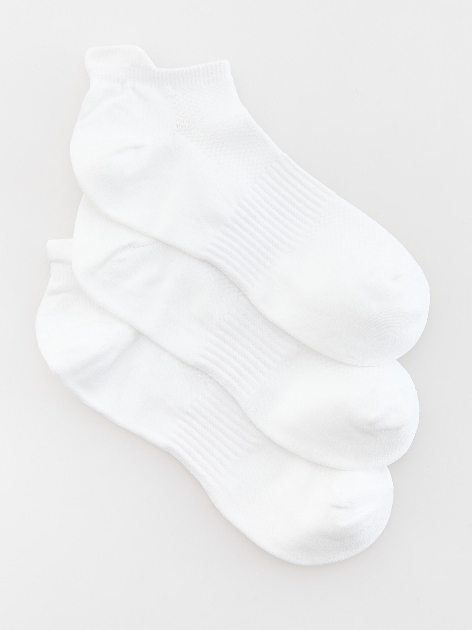 White Set Of 3 Socks, , large image number 1