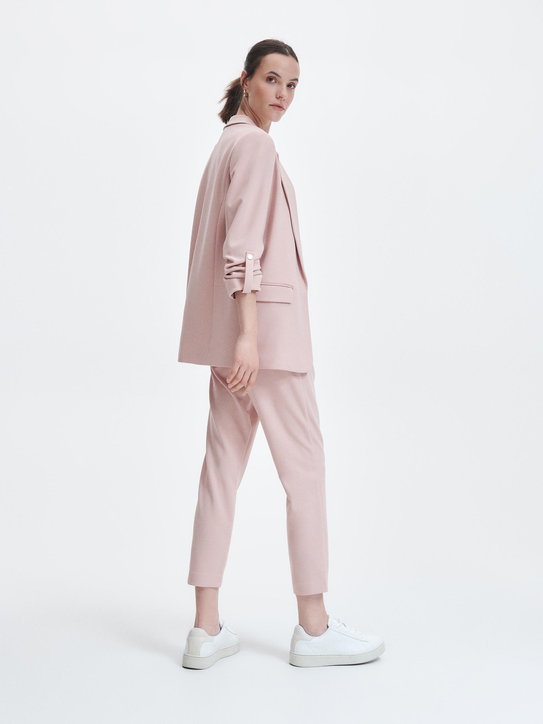 Pink Plain Trousers, , large image number 3
