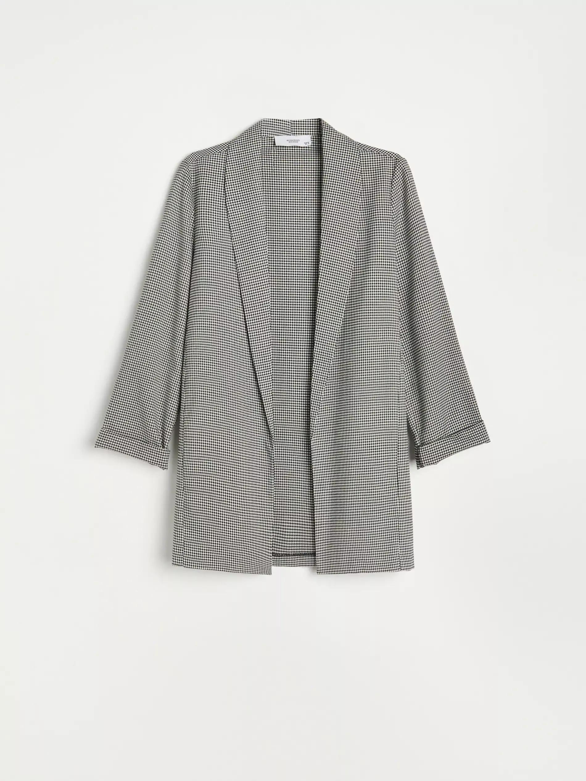 Black Checked Jacket, Women, , large image number 4
