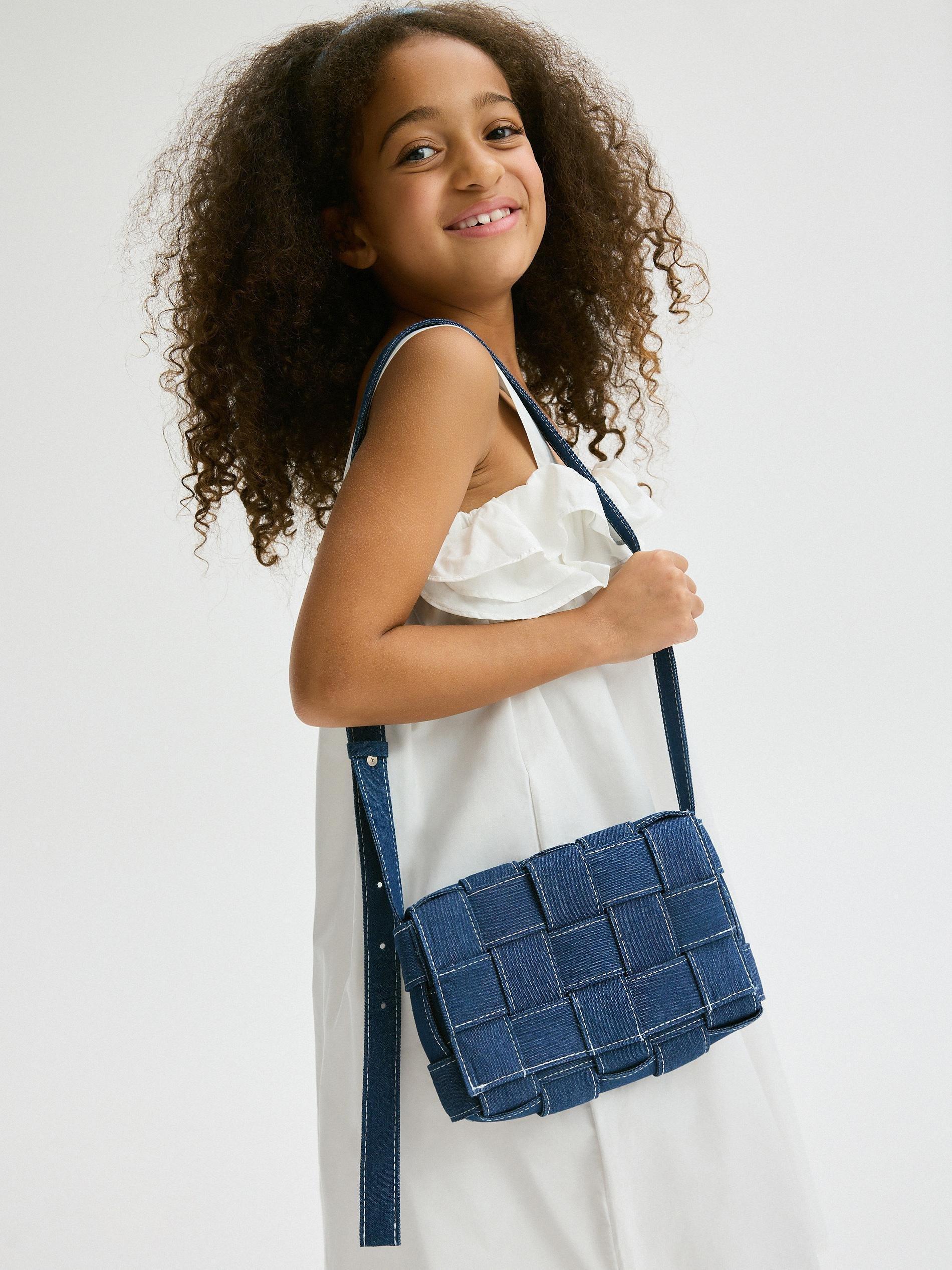 Blue Denim Bag, Blue, large image number 1