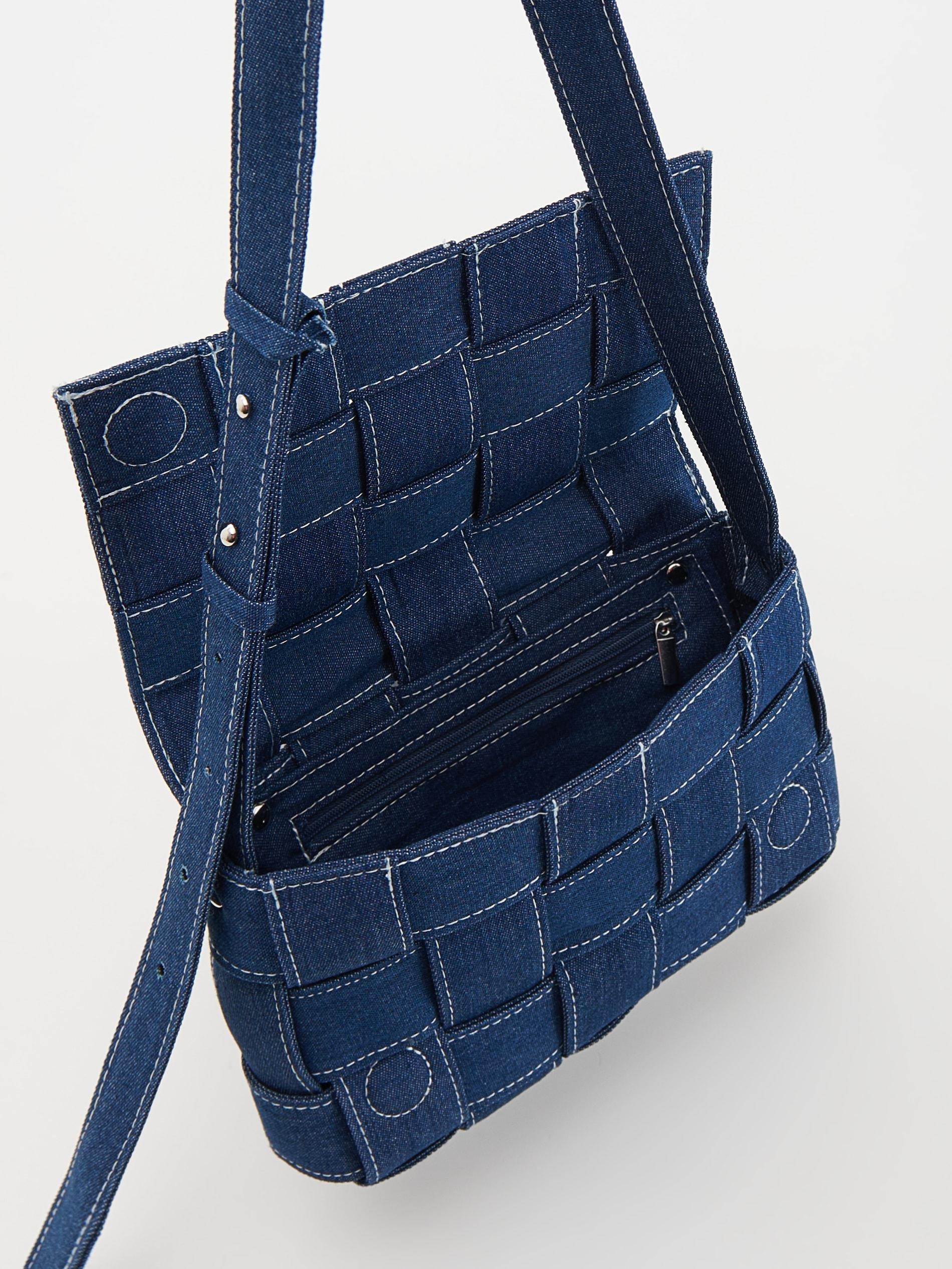 Blue Denim Bag, Blue, large image number 6