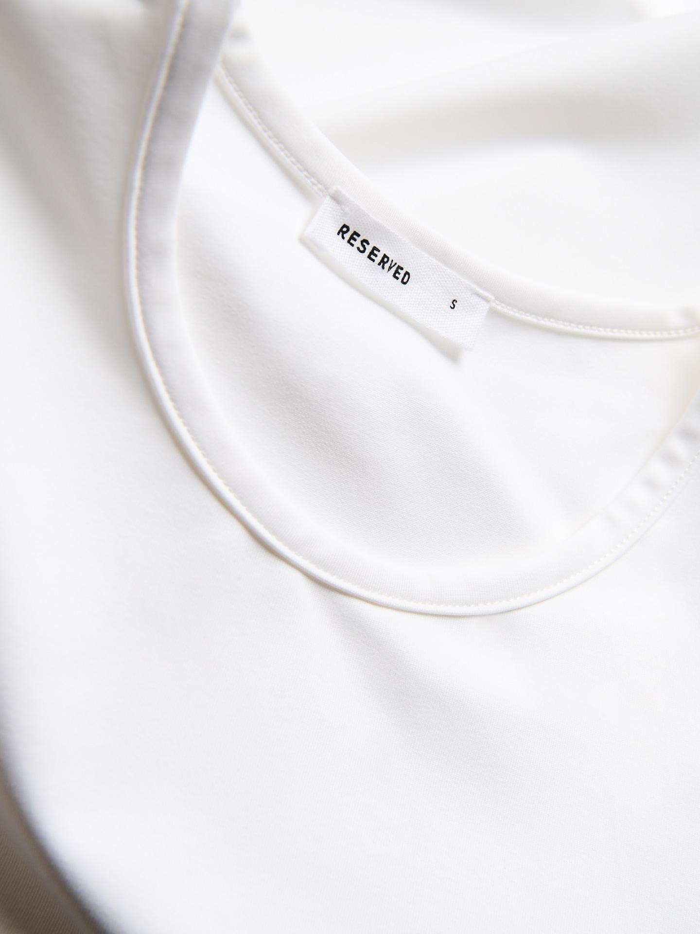 White Slim Fit T-Shirt, White, large image number 5