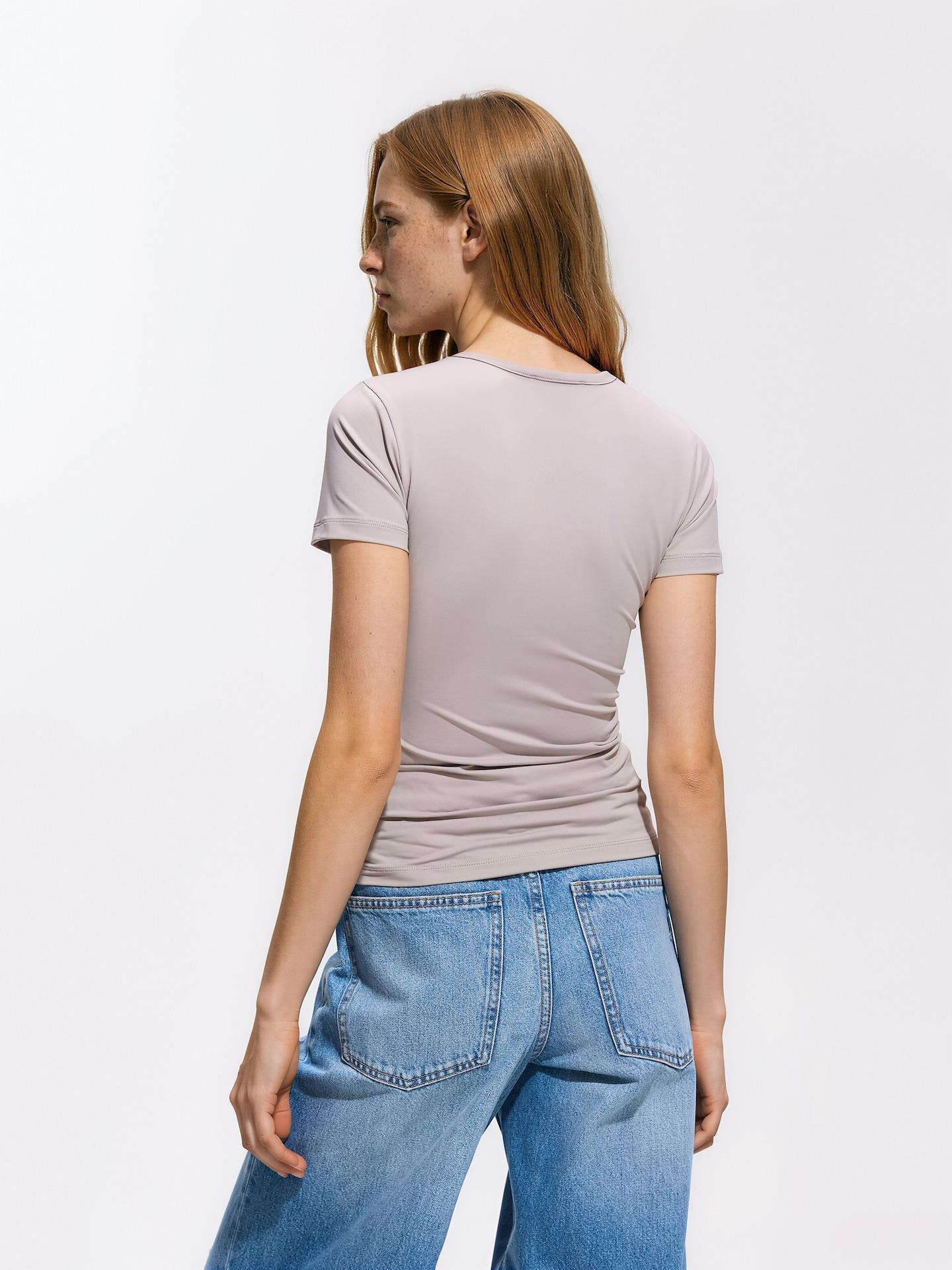 Beige Slim Fit T-Shirt, Beige, large image number 3