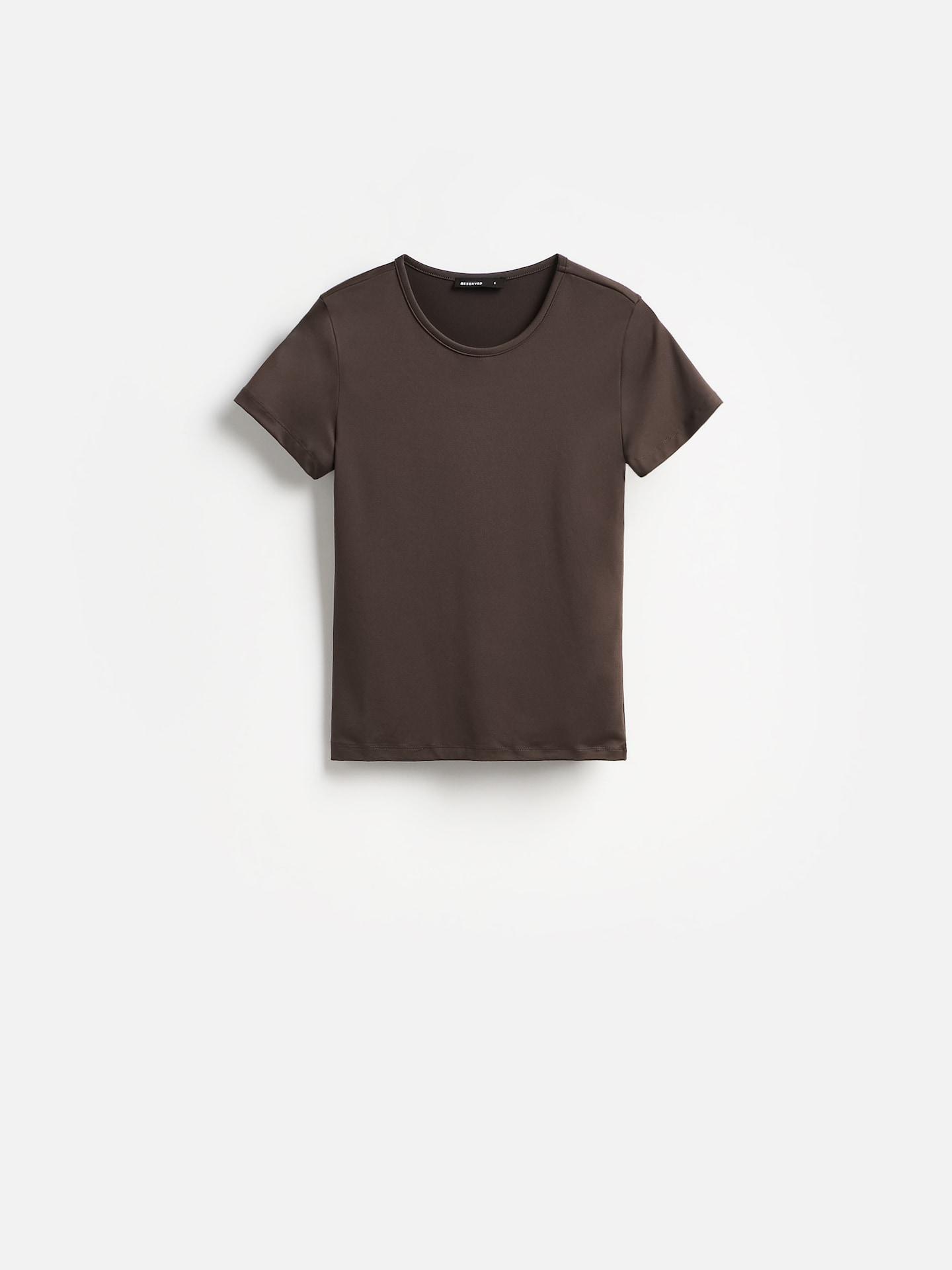 Brown Slim Fit T-Shirt, Brown, large image number 0