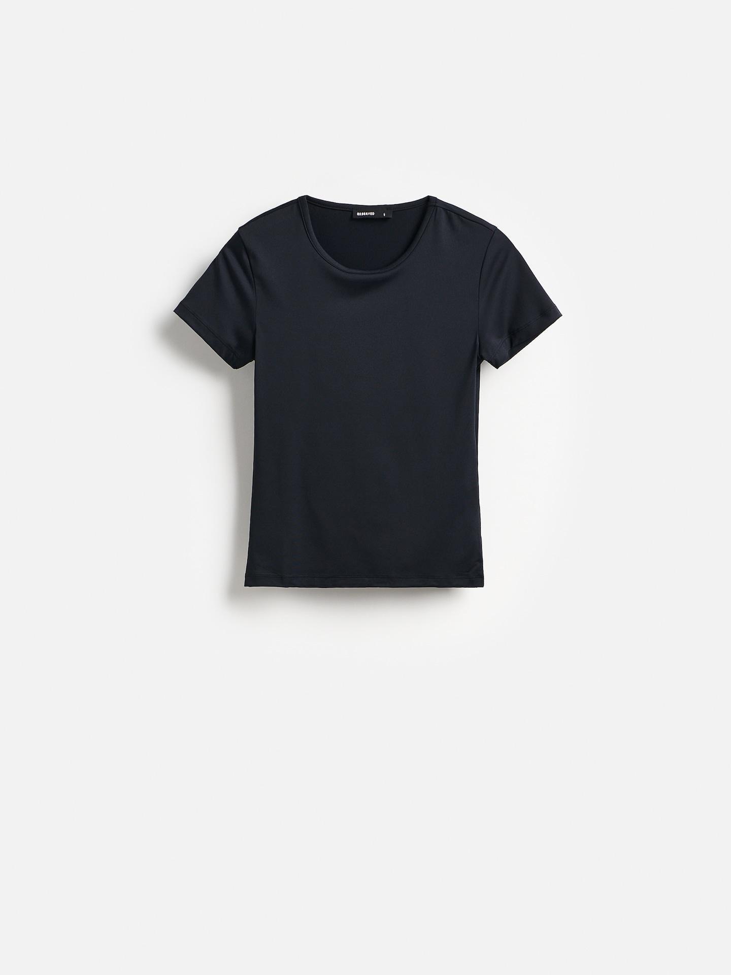 Black Slim Fit T-Shirt, Black, large image number 4