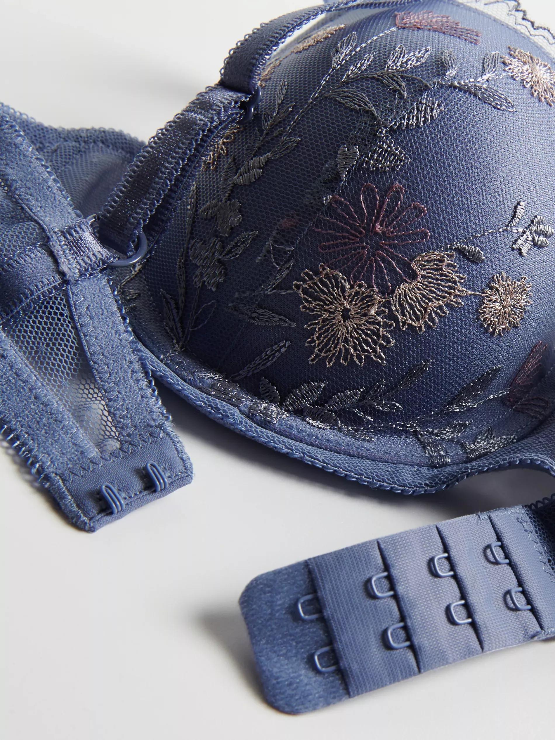 LAVENDER Push up brasserie with embroidery, Purple, large image number 5