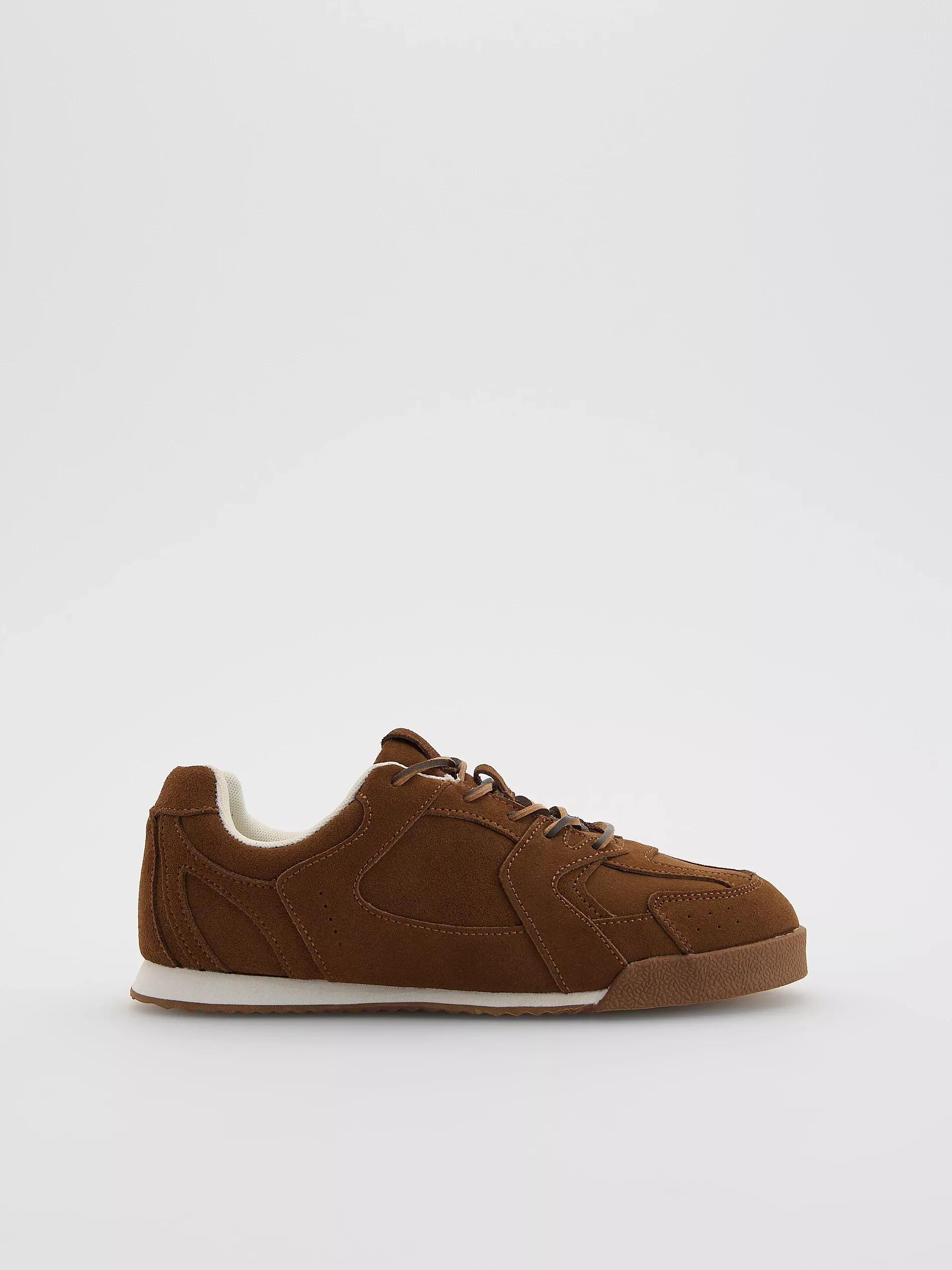 MAHOGANY Leather rich sneakers, Burgundy, medium