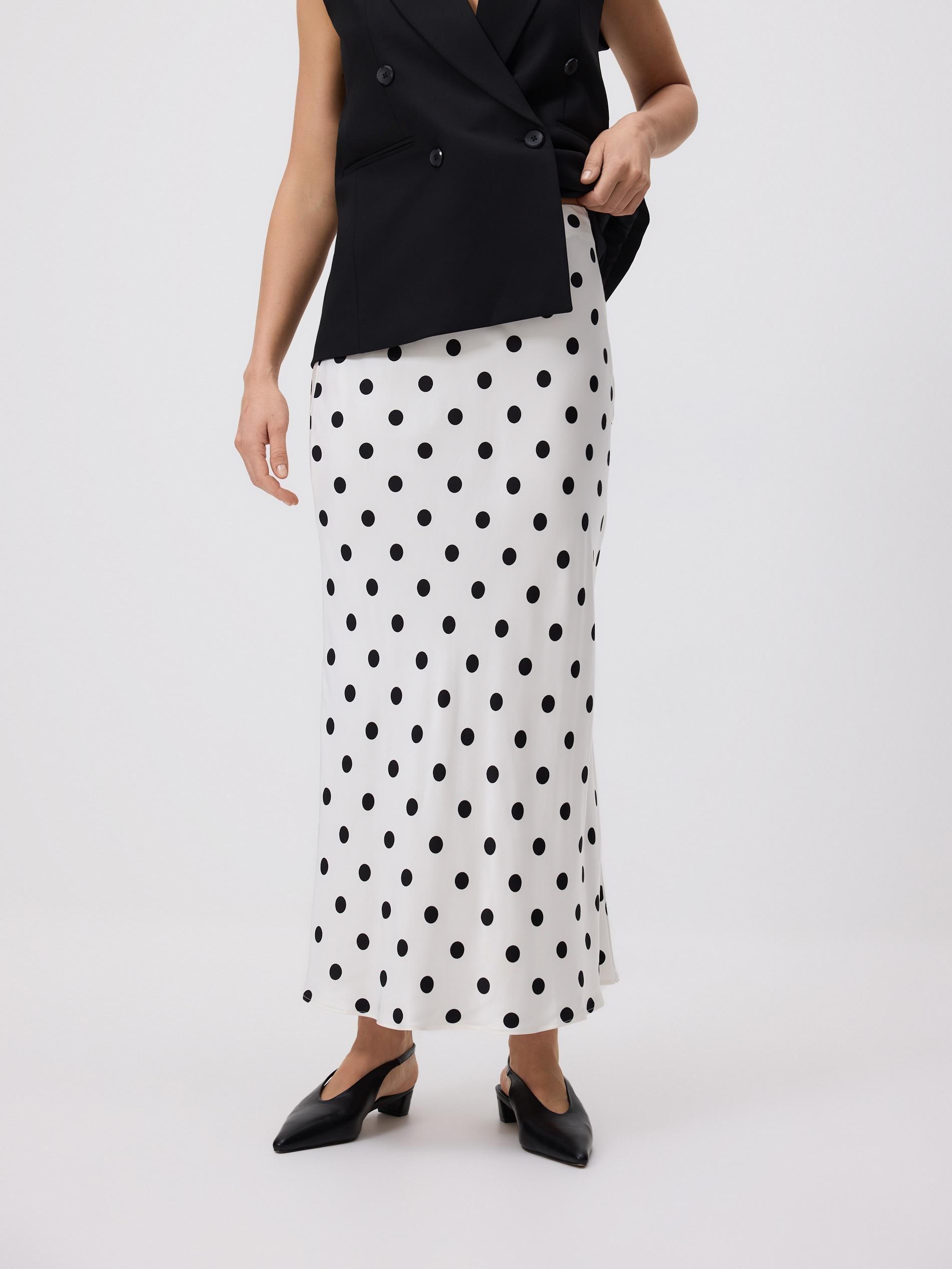 Multicolour Satin Maxi Skirt, Multicolor, large image number 0