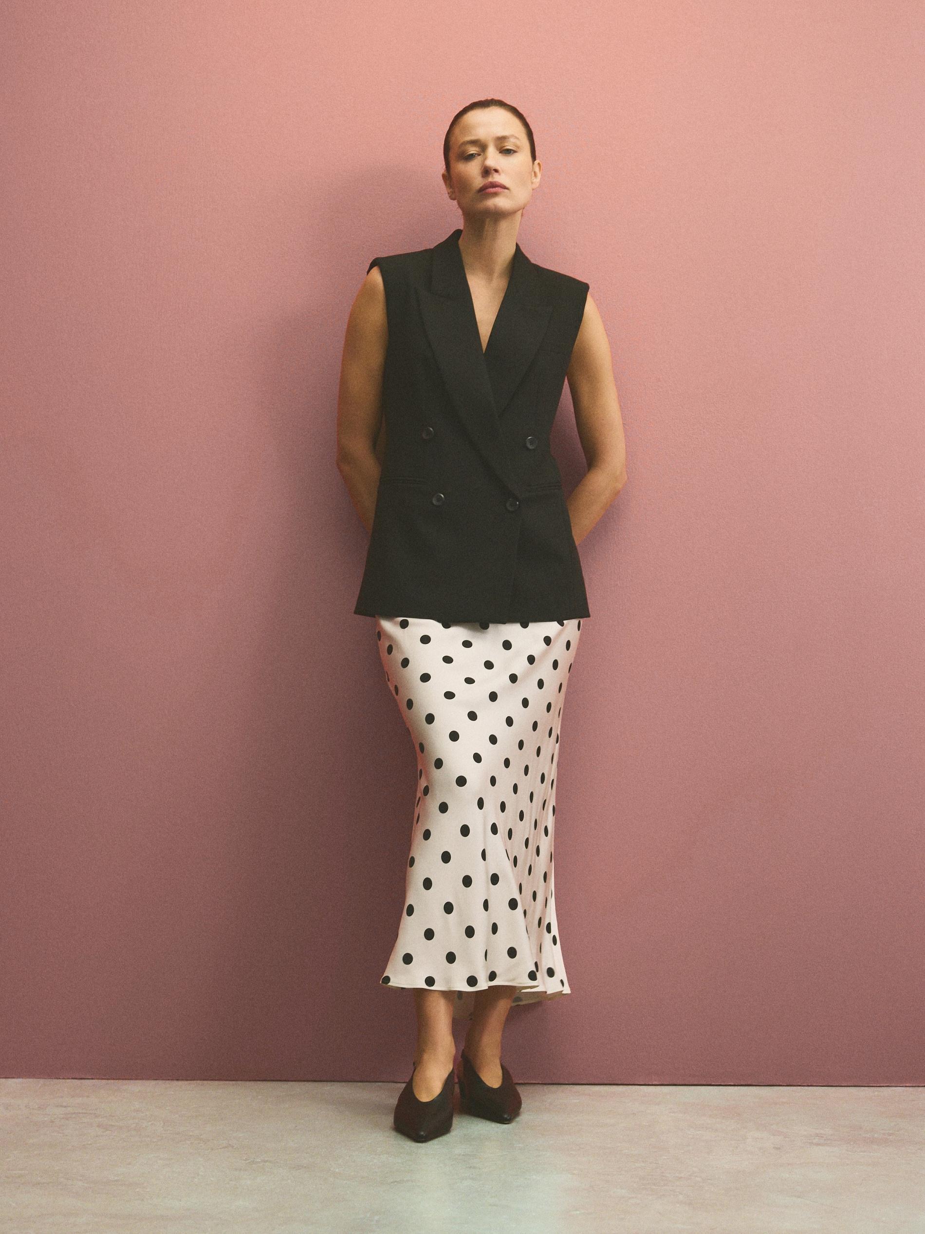 Multicolour Satin Maxi Skirt, Multicolor, large image number 6