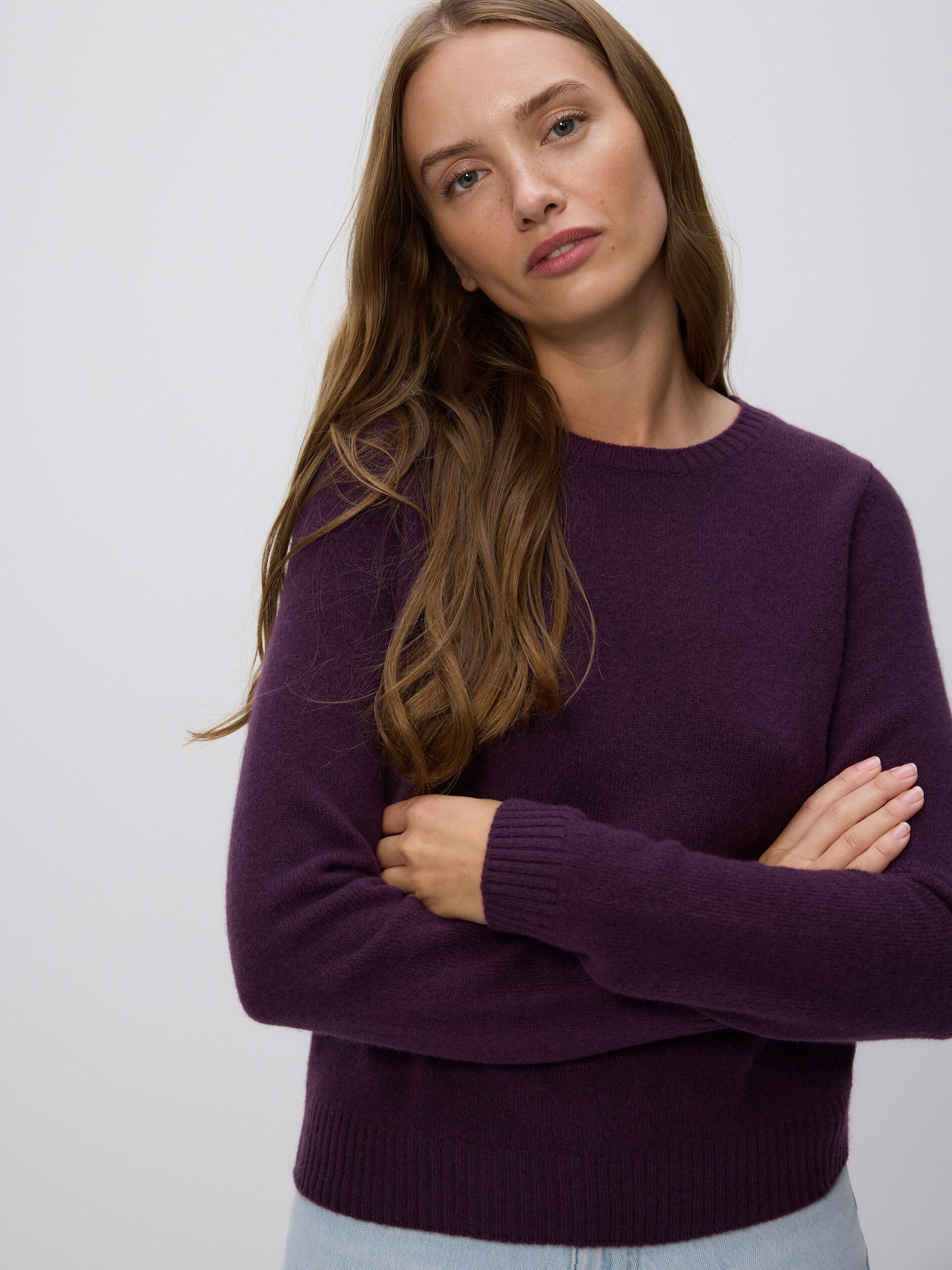 Purple Wool Jumper, Purple, large image number 0