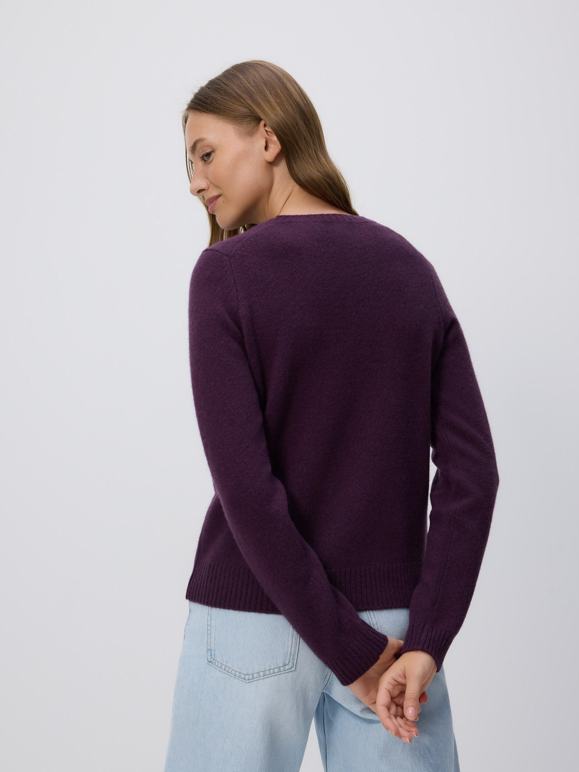 Purple Wool Jumper, Purple, large image number 2