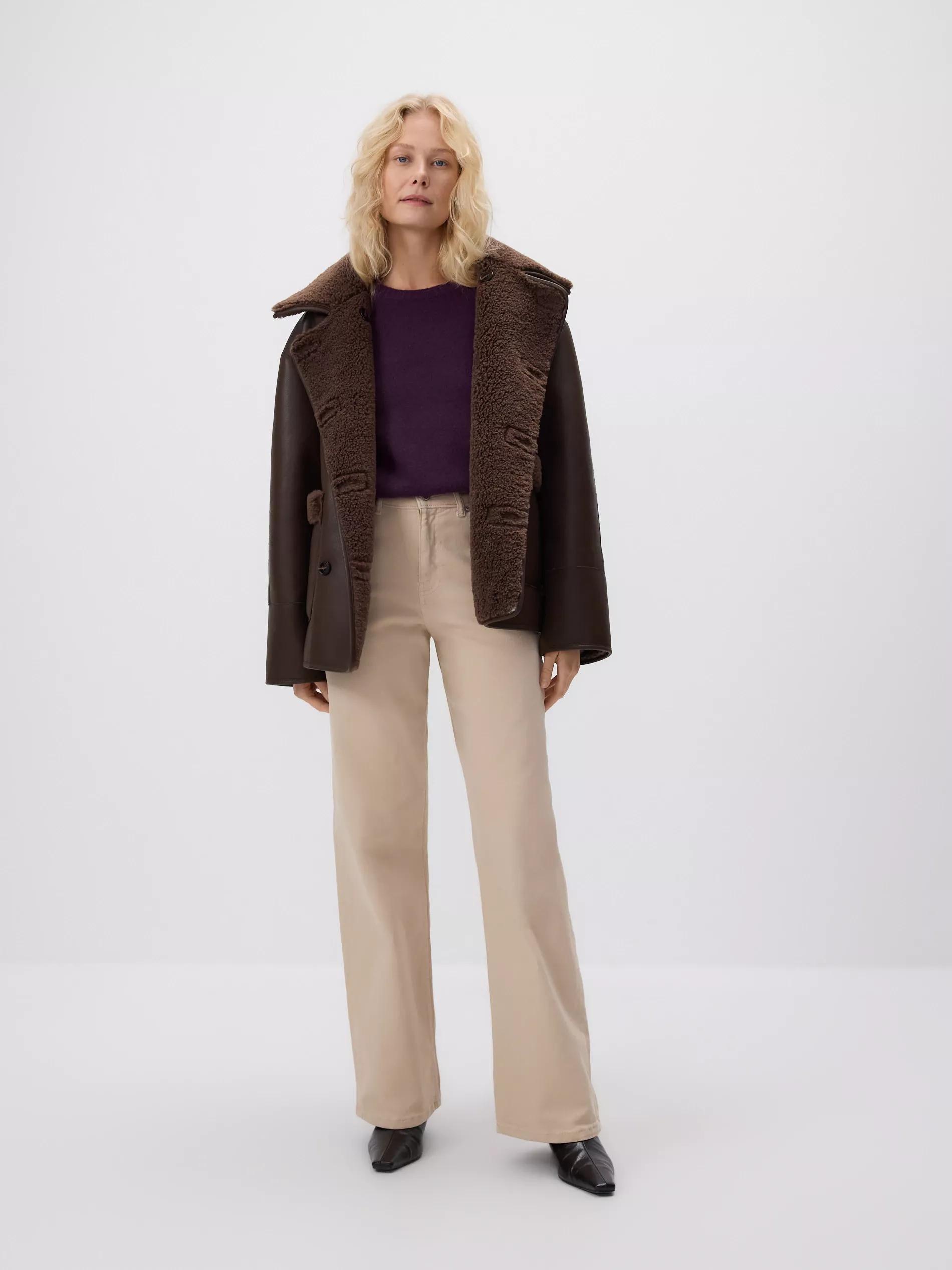 Purple Wool Jumper, Purple, medium