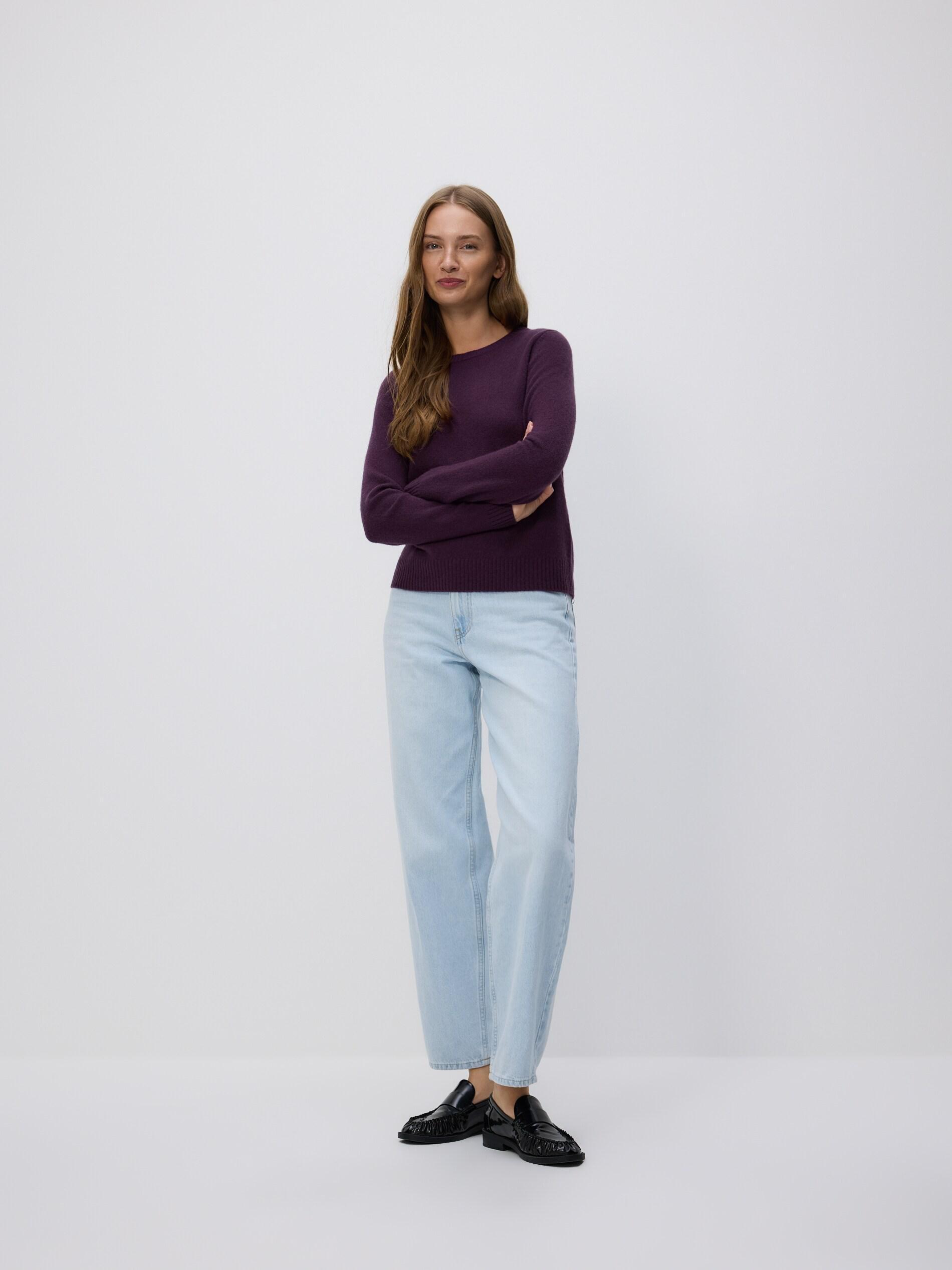 Purple Wool Jumper, Purple, large image number 3