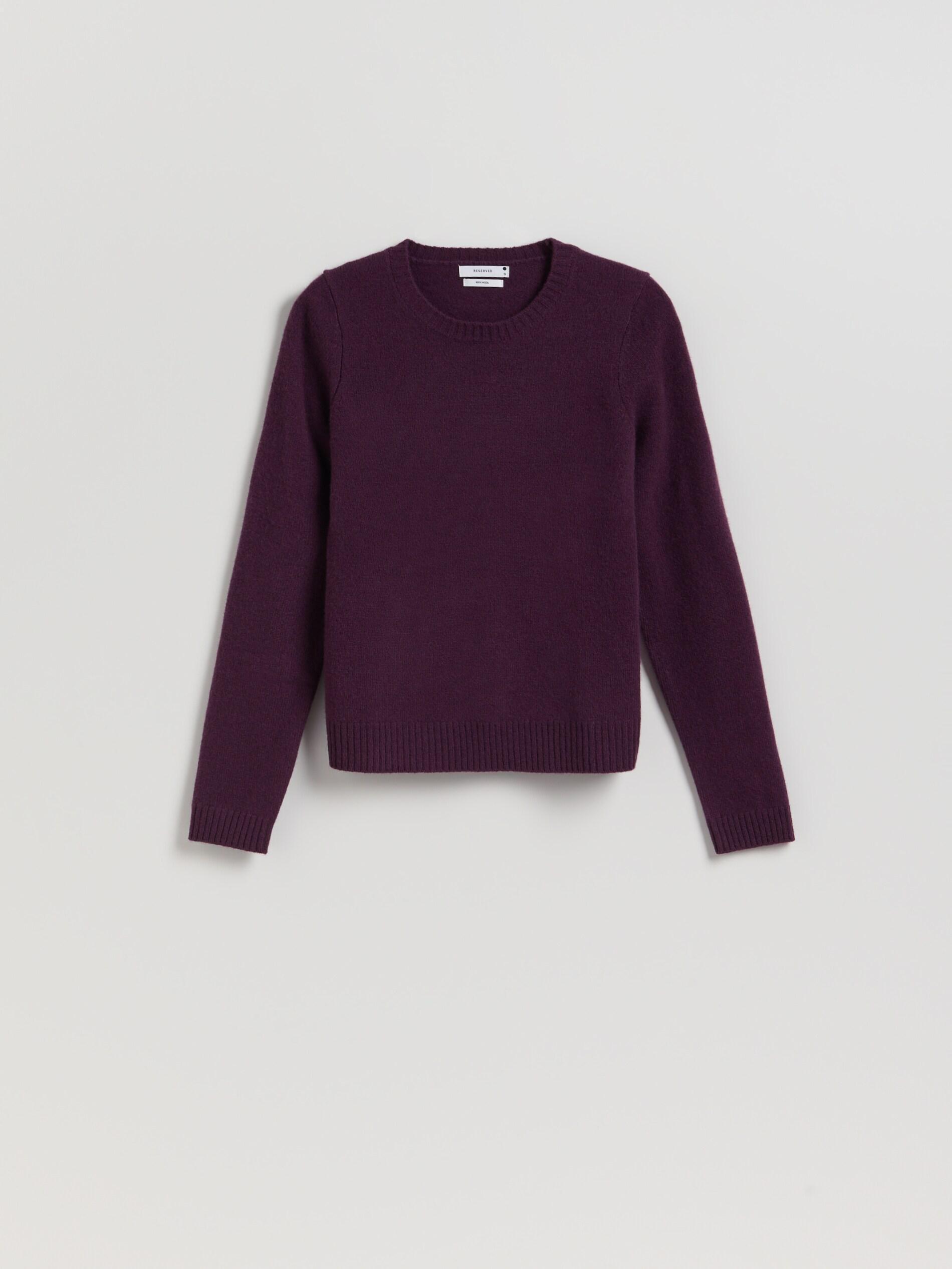 Purple Wool Jumper, Purple, large image number 4