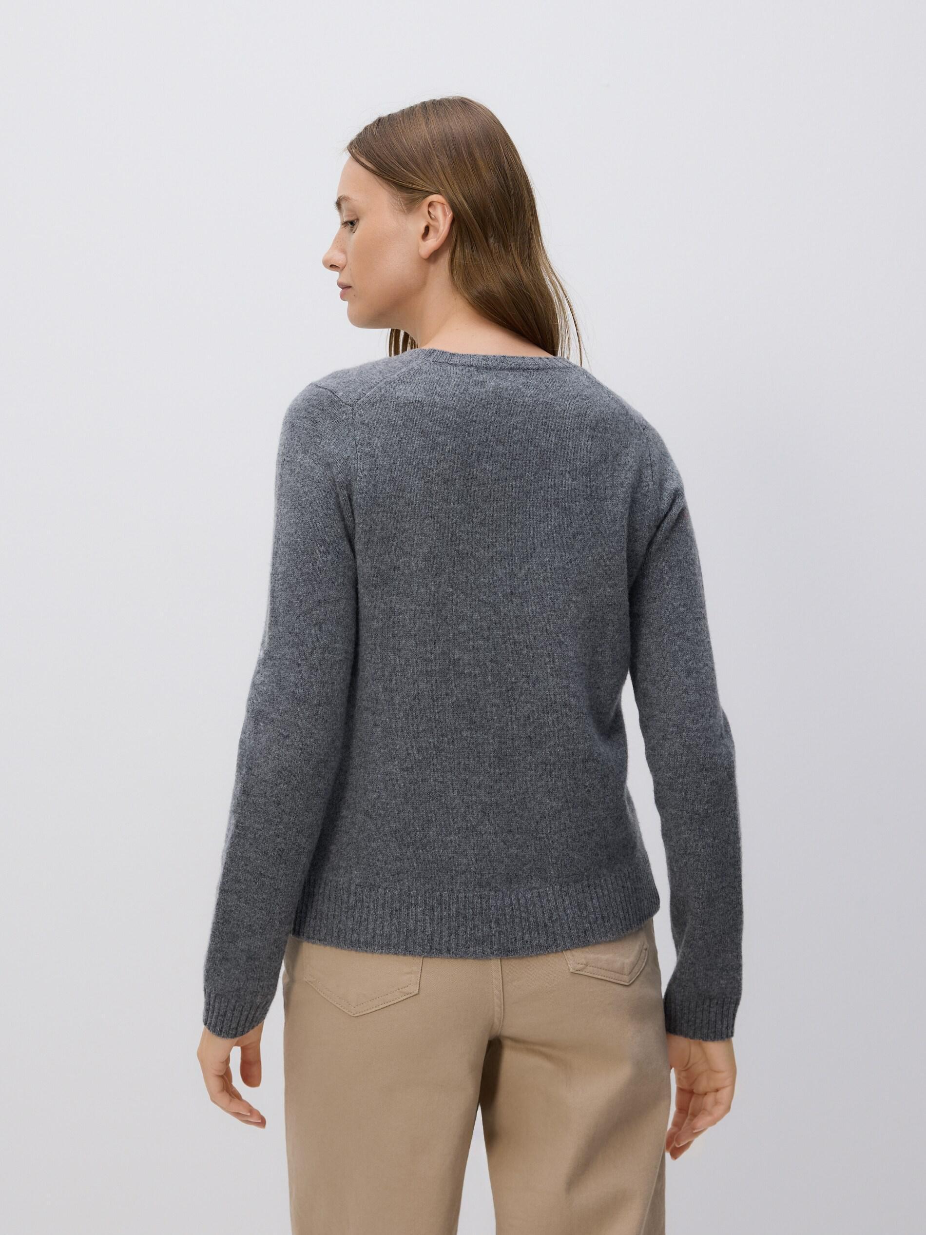 Grey Wool Jumper, Grey, large image number 2