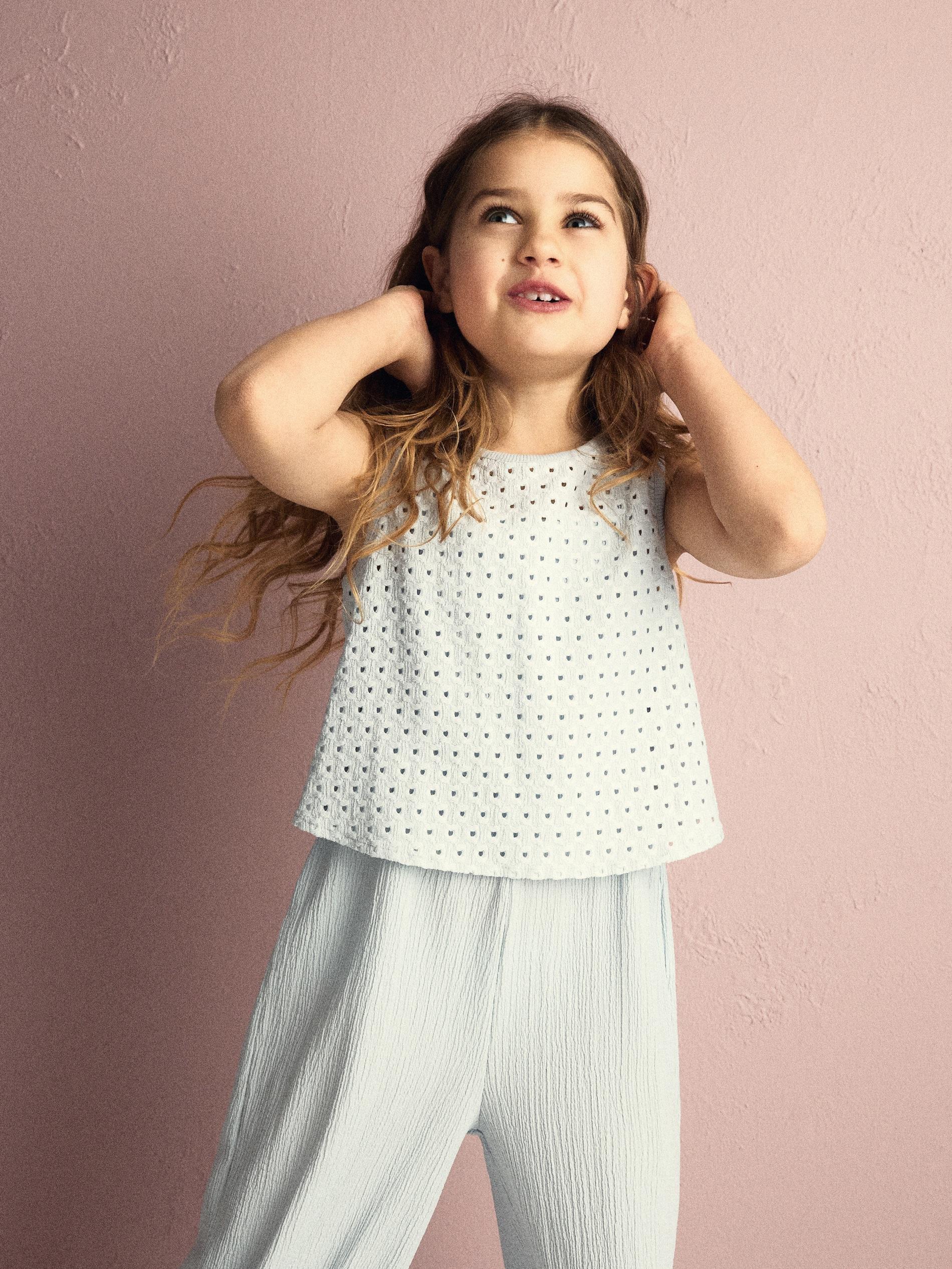 Blue Jumpsuit With Lace Top, Blue, large image number 2