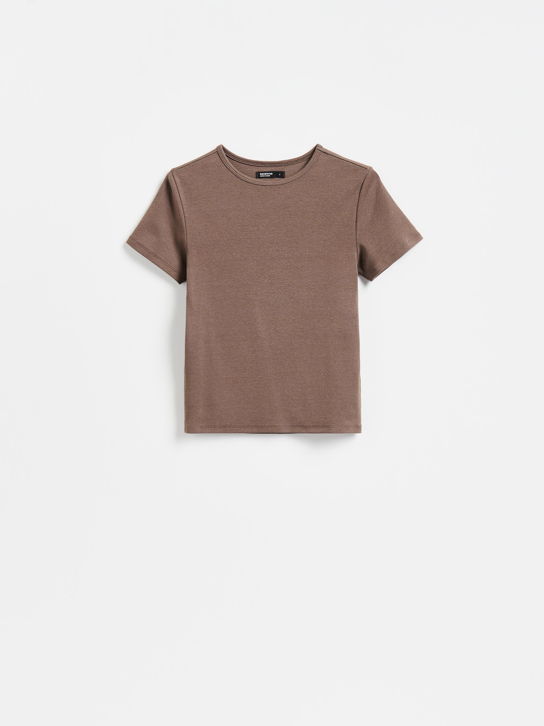 Brown Modal Blend T-Shirt, Brown, large image number 0