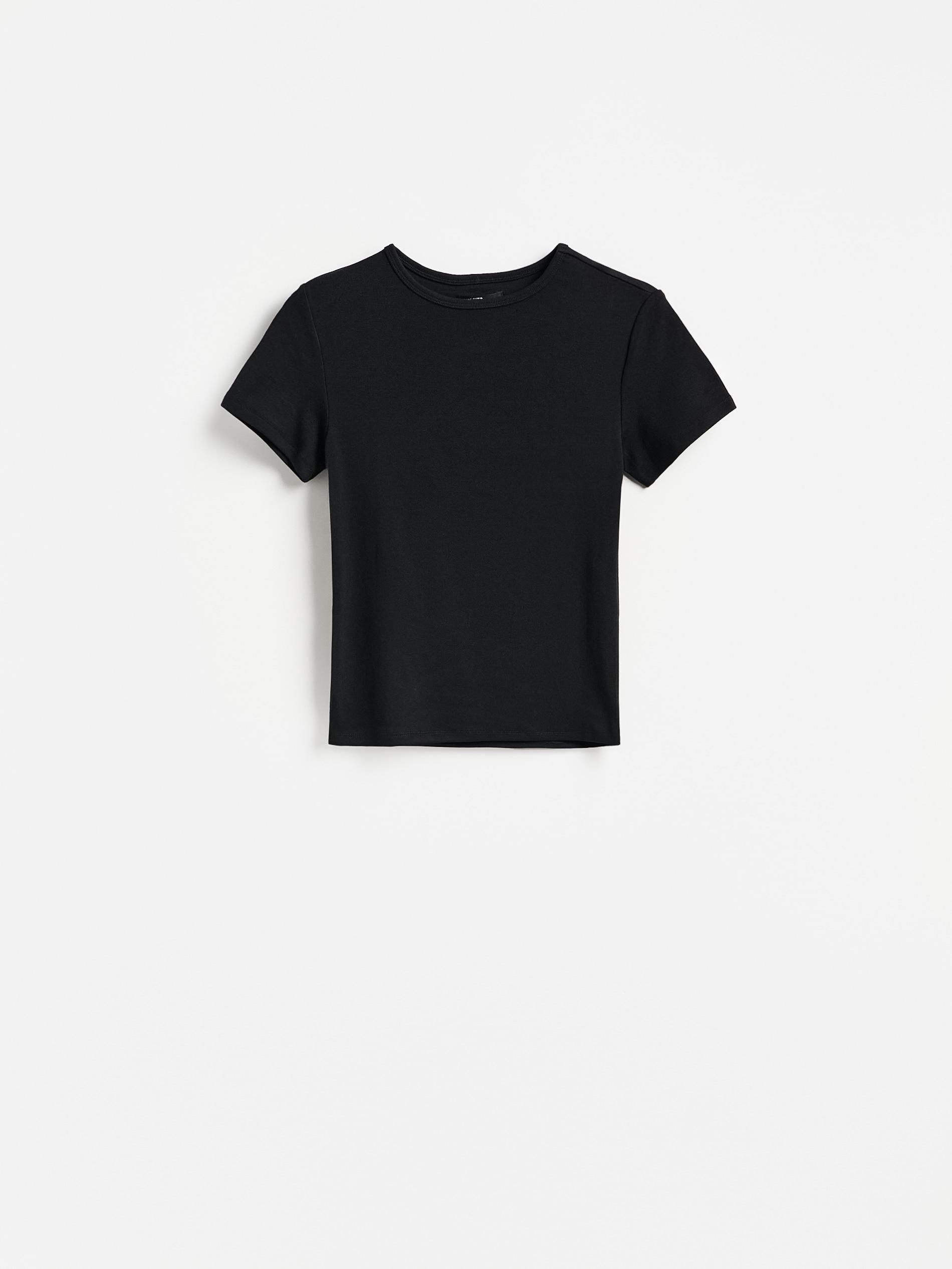Black Modal Blend T-Shirt, Black, large image number 3