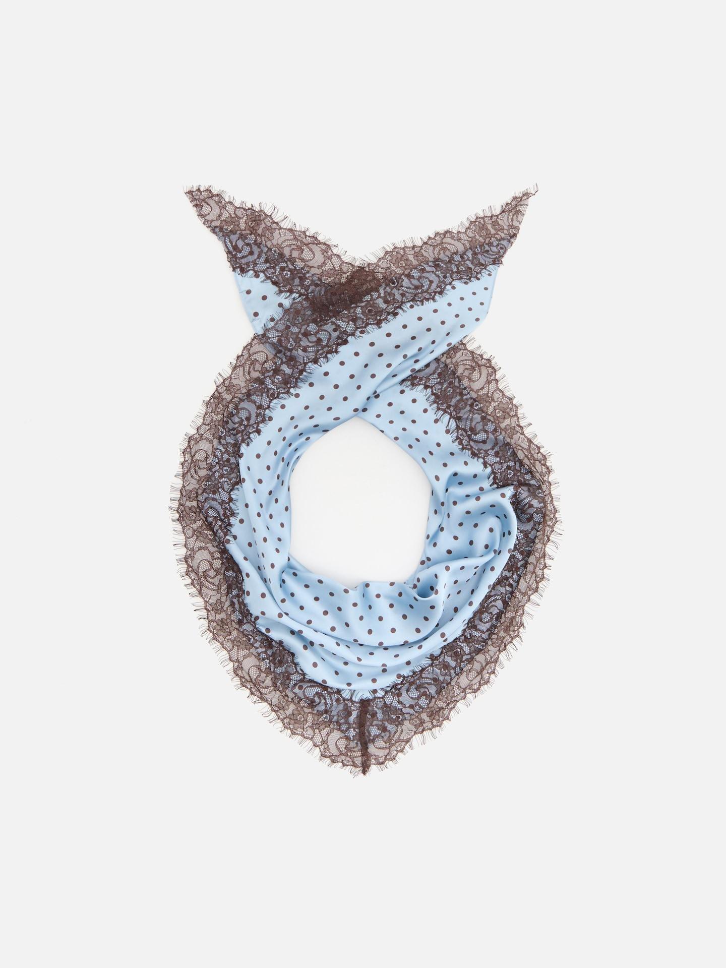 Blue Scarf, Blue, medium