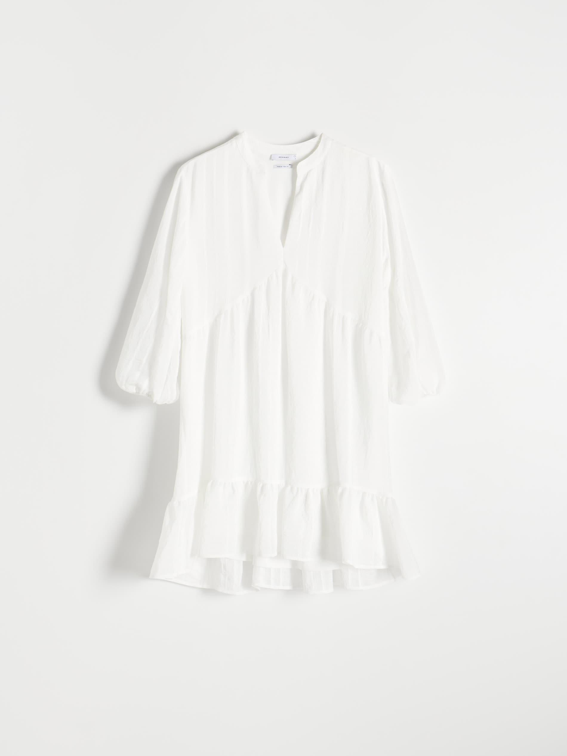 White Ruffled Dress, , large image number 2