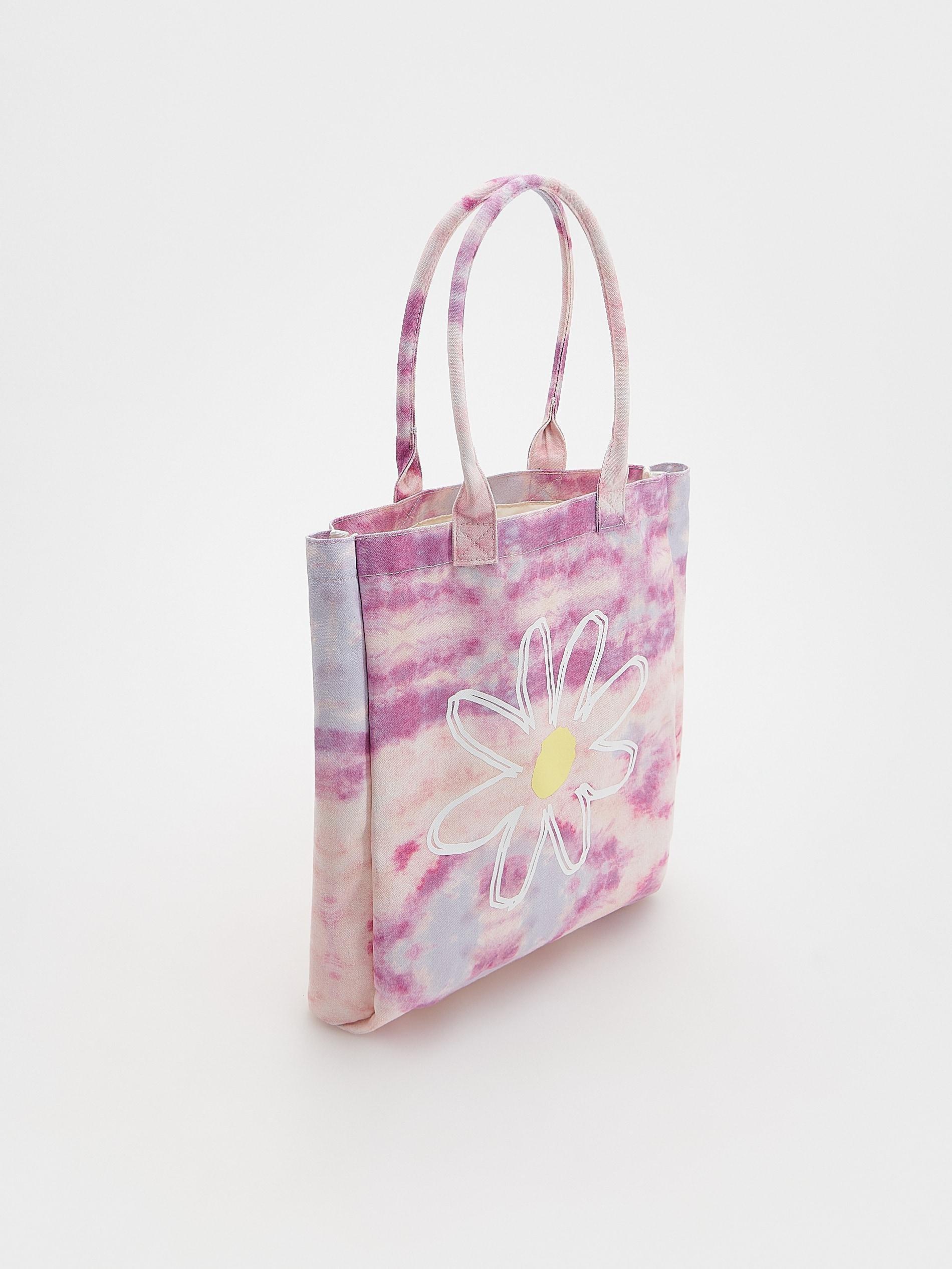 Pink Shopper In Batik Look, Kids Girls, Purple, large image number 2