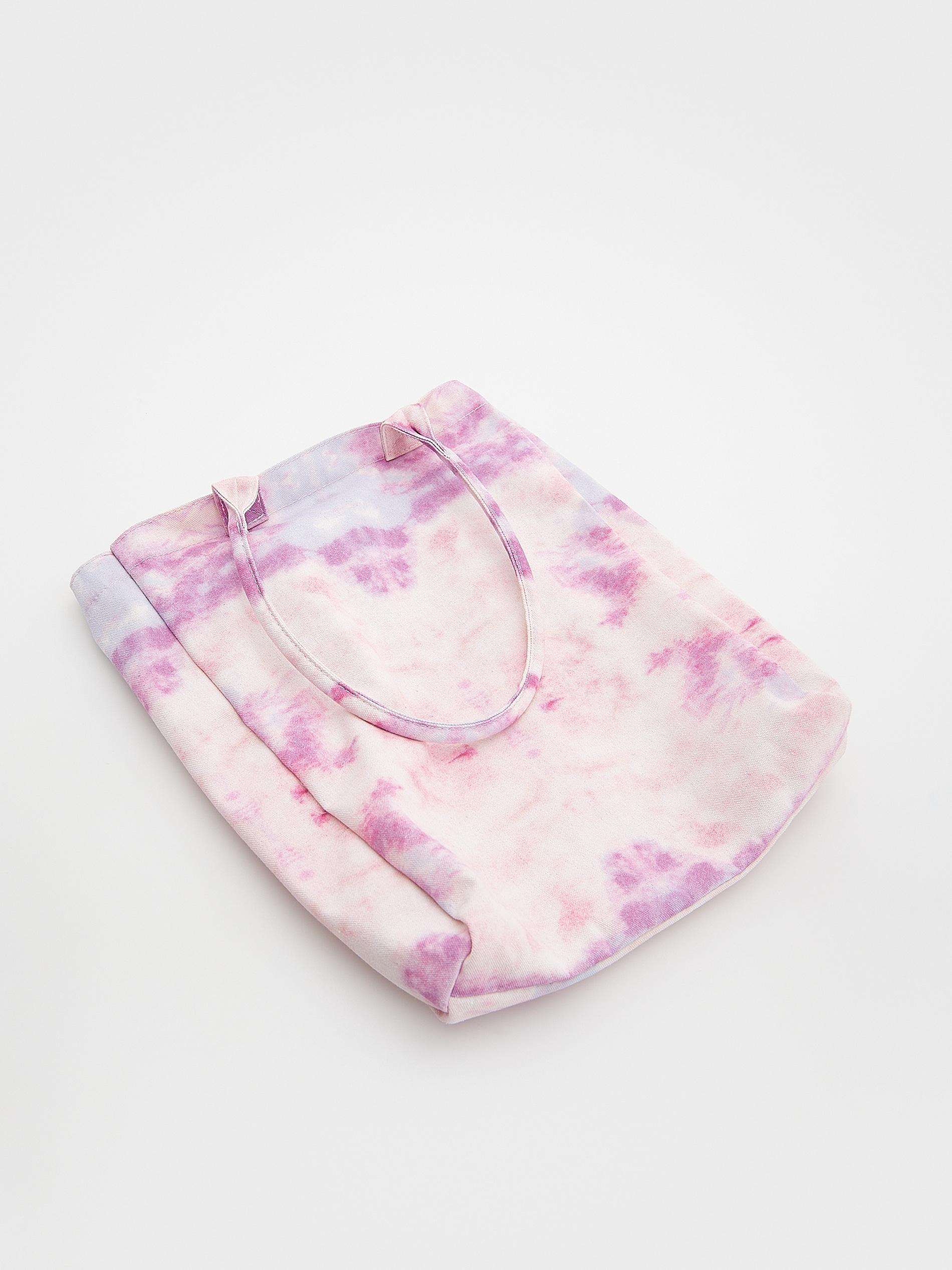 Pink Shopper In Batik Look, Kids Girls, Purple, large image number 4