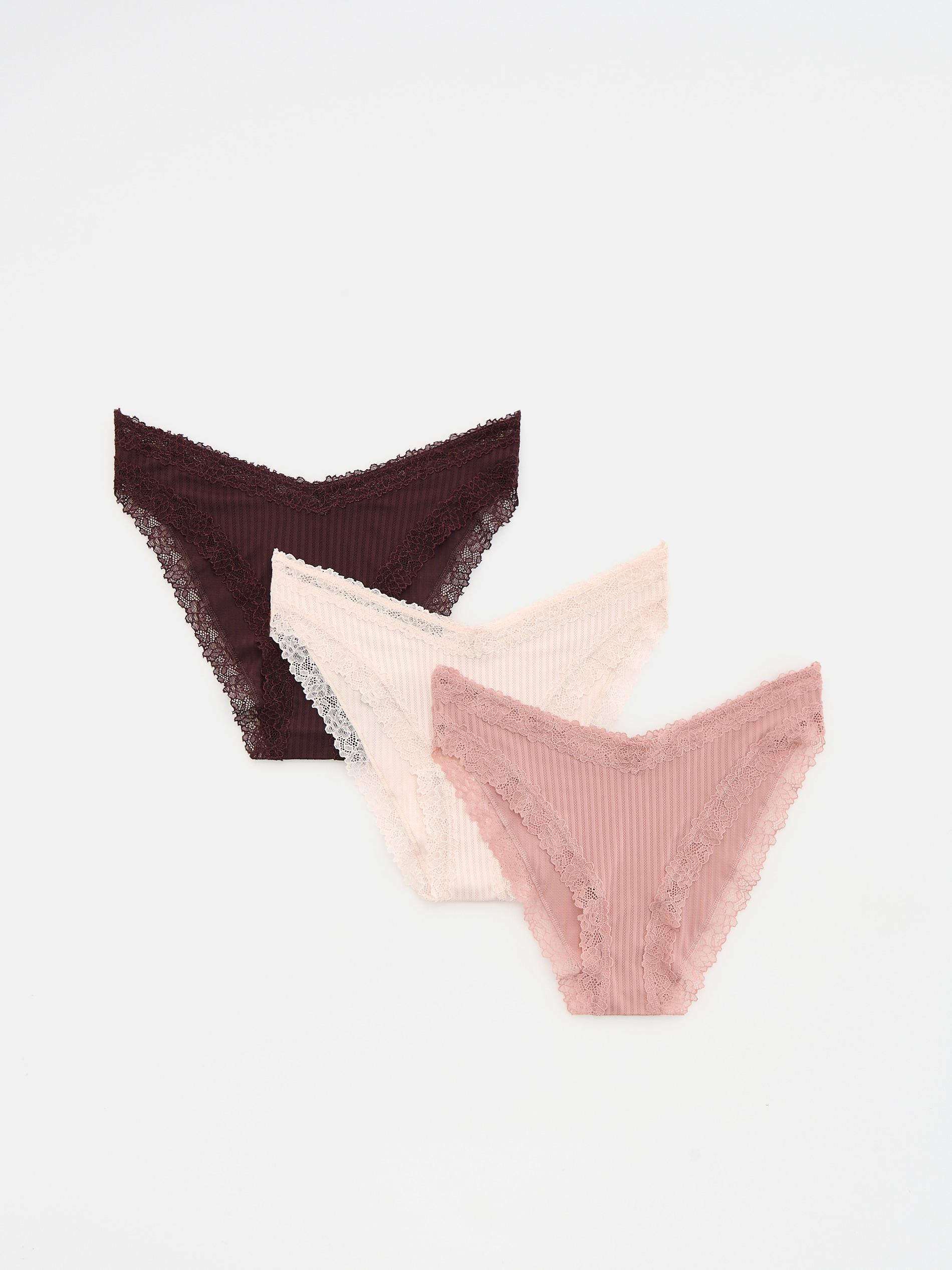 Pink Briefs 3 Pack, Pink, large image number 1