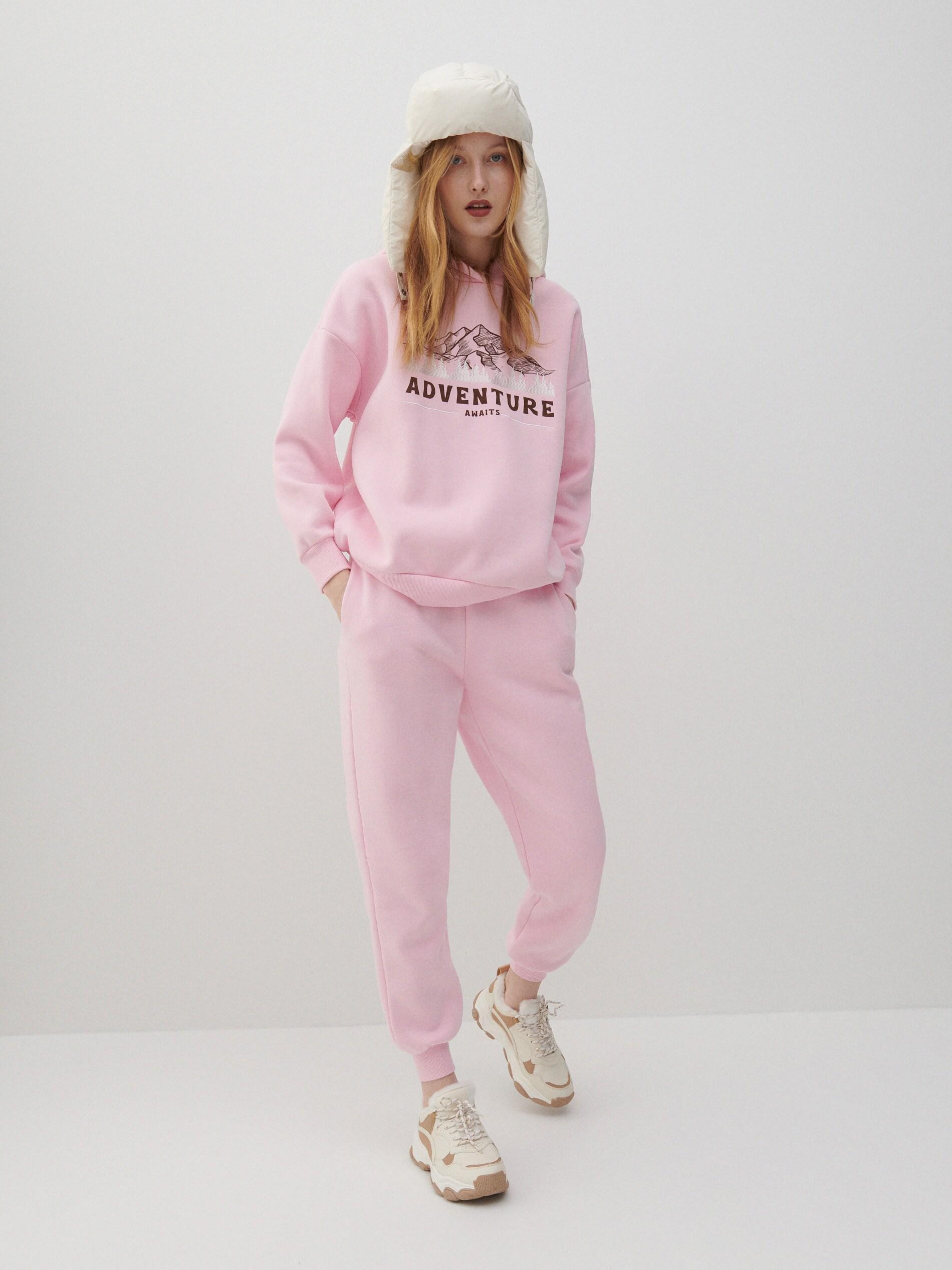 Pastel Pink Sweat Pants, , large image number 0