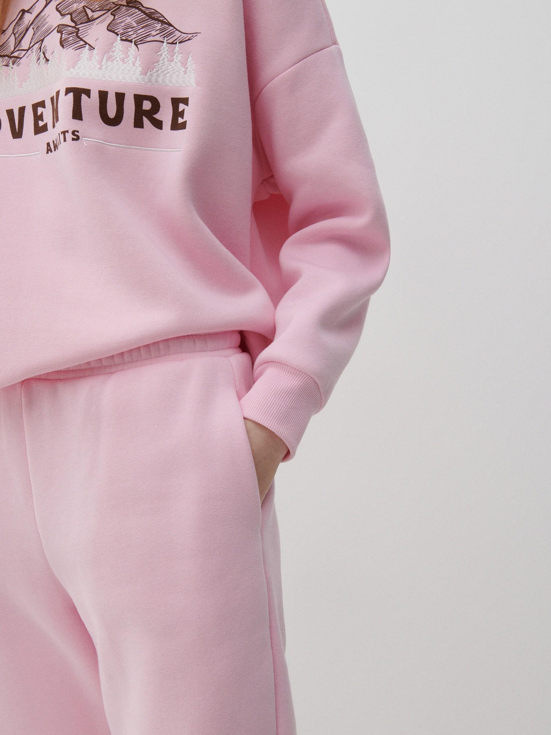 Pastel Pink Sweat Pants, , large image number 1