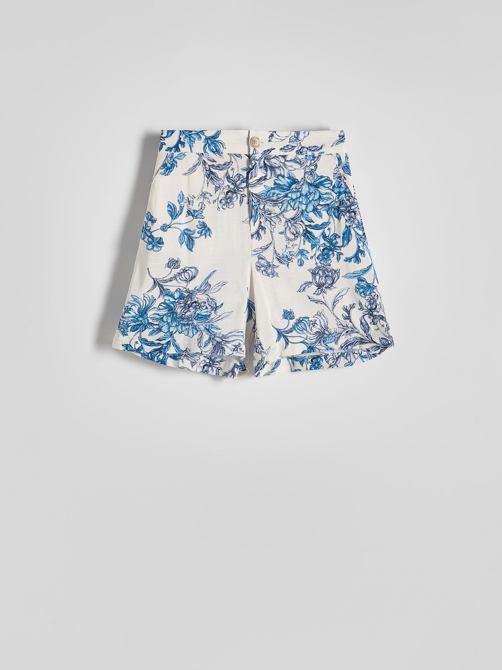 Multicolour Viscose Shorts, , large image number 5