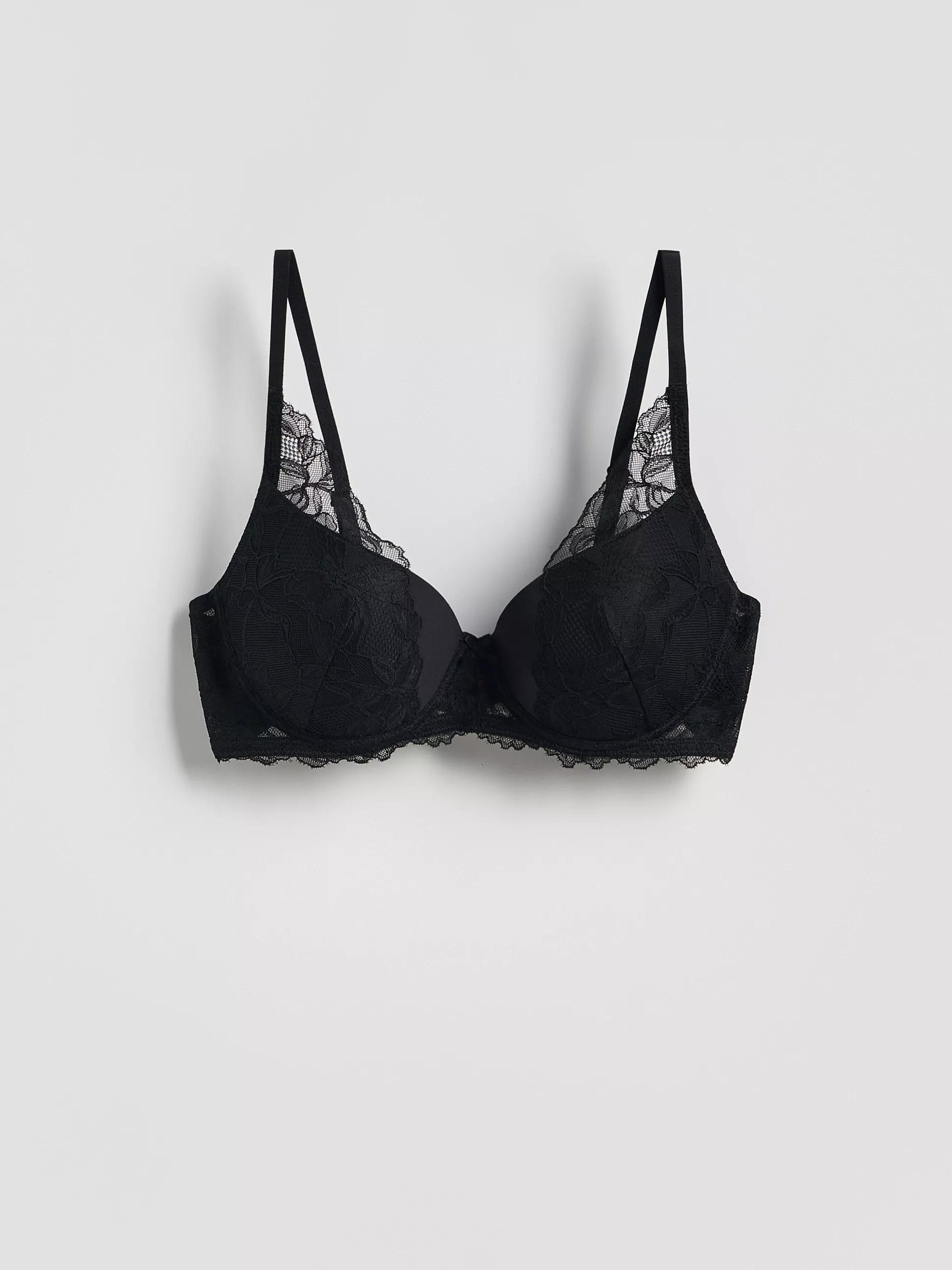BLACK LADIES` BRASSIERE, Black, large image number 2