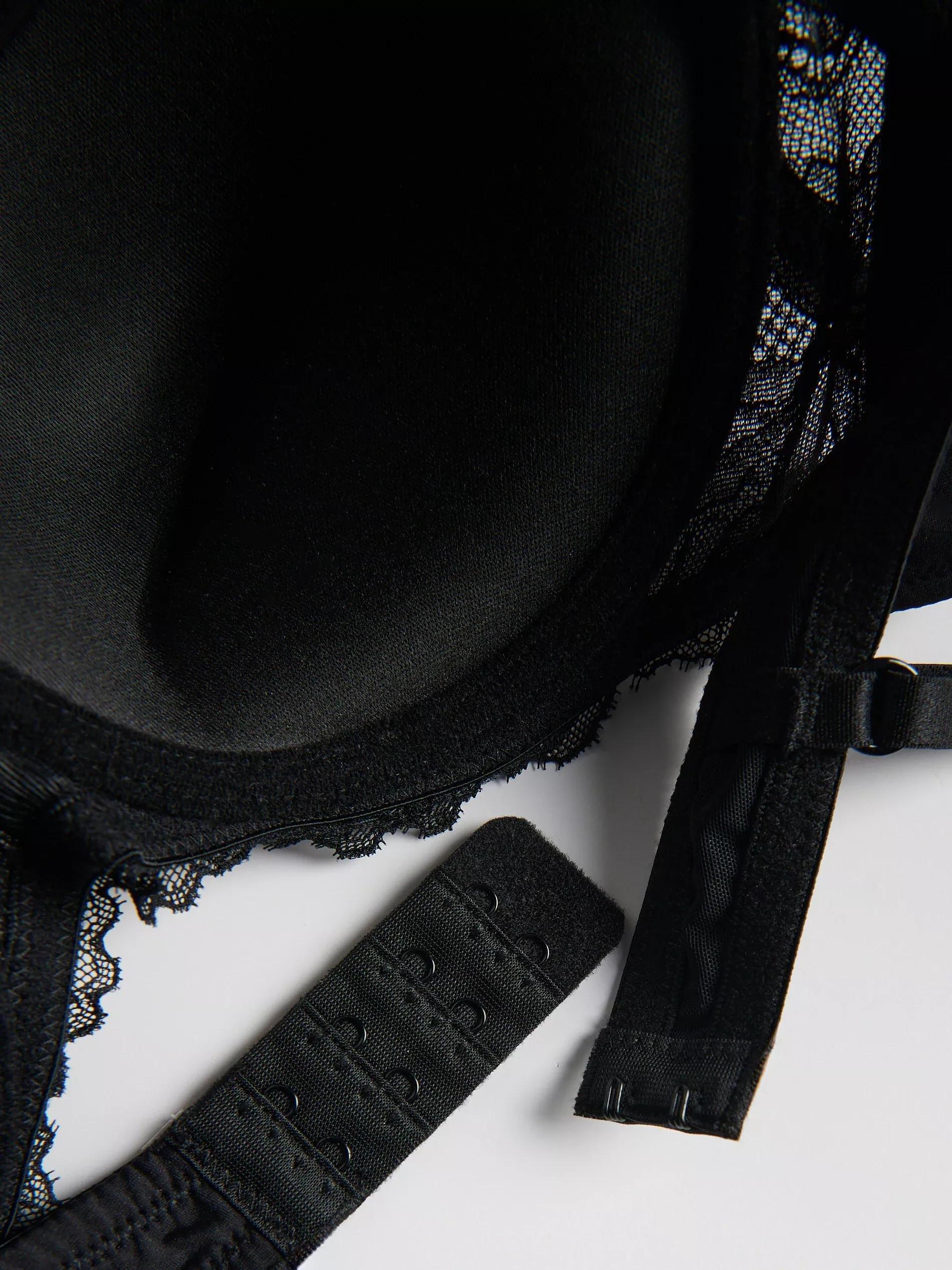 BLACK LADIES` BRASSIERE, Black, large image number 3