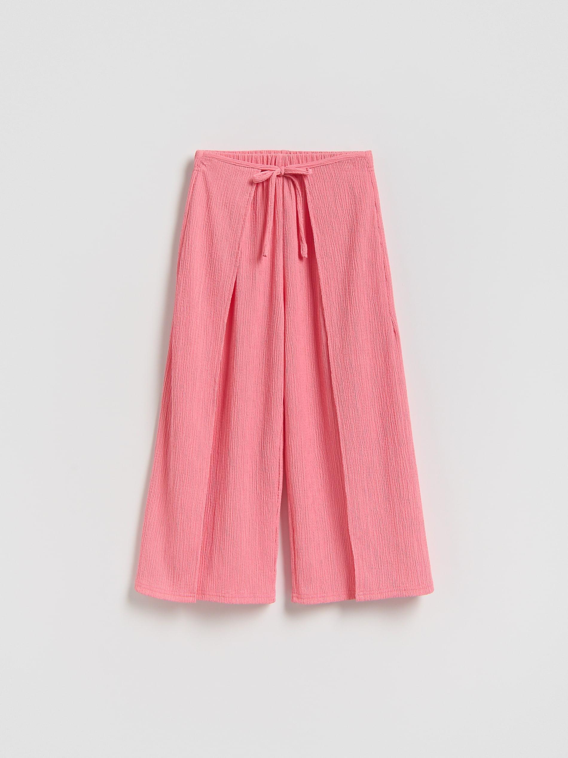 Pink Pleated Culottes, Pink, large image number 2