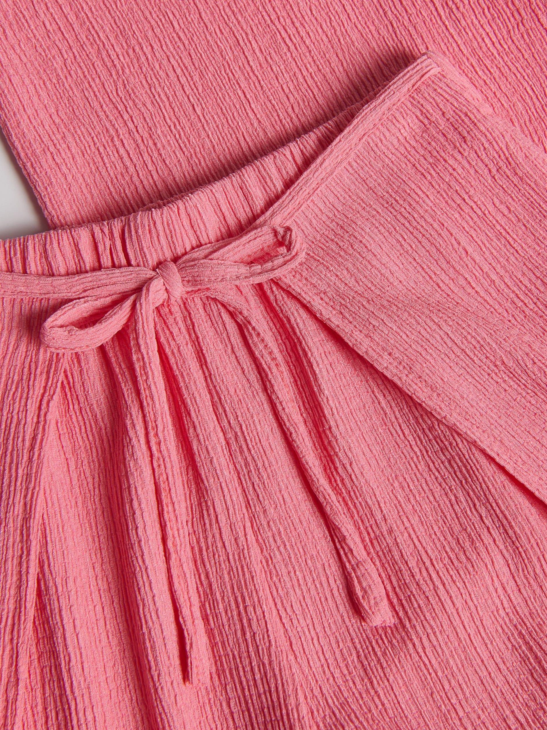 Pink Pleated Culottes, Pink, large image number 3
