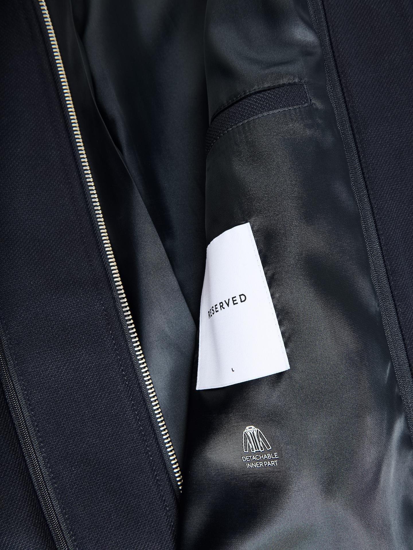 Blue Coat With Stand Up Collar, Navy, medium
