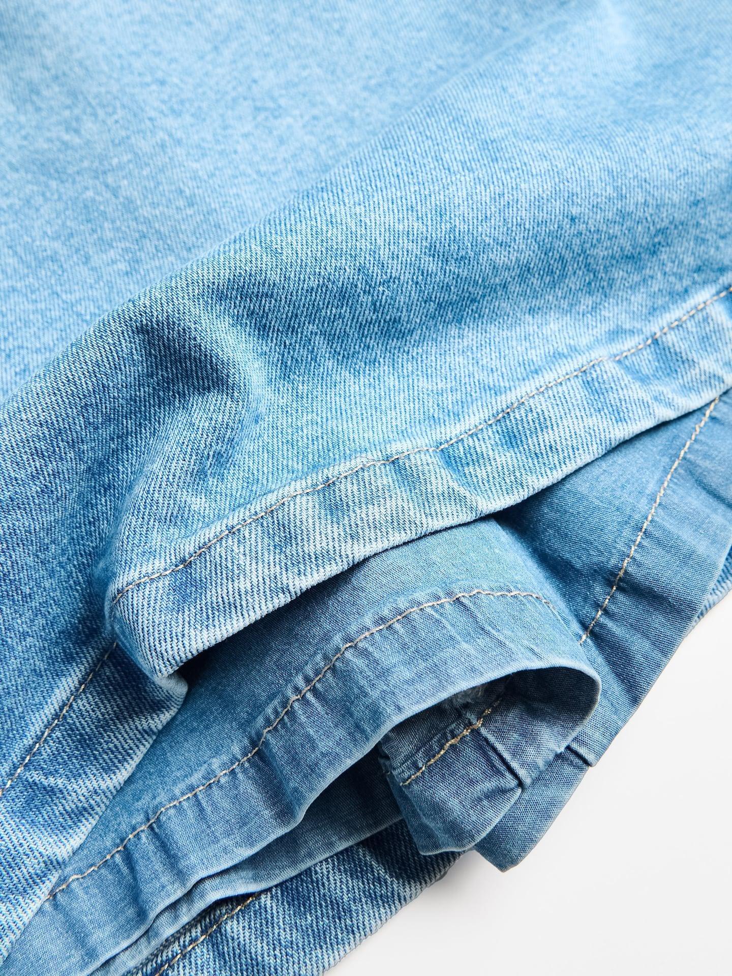 Blue Skort With Belt, Blue, large image number 5