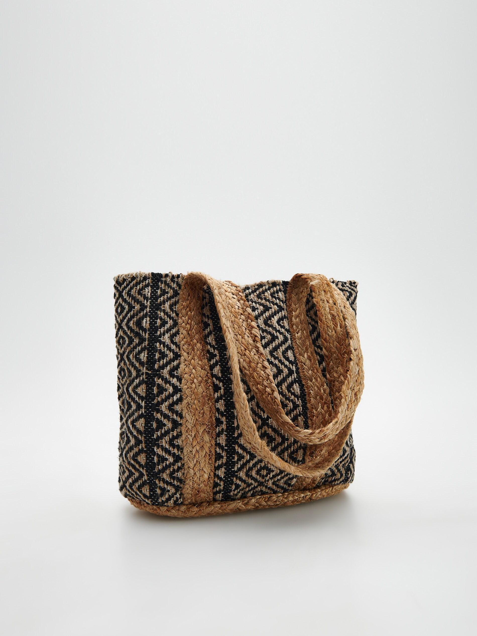 Beige Woven Bag , , large image number 0
