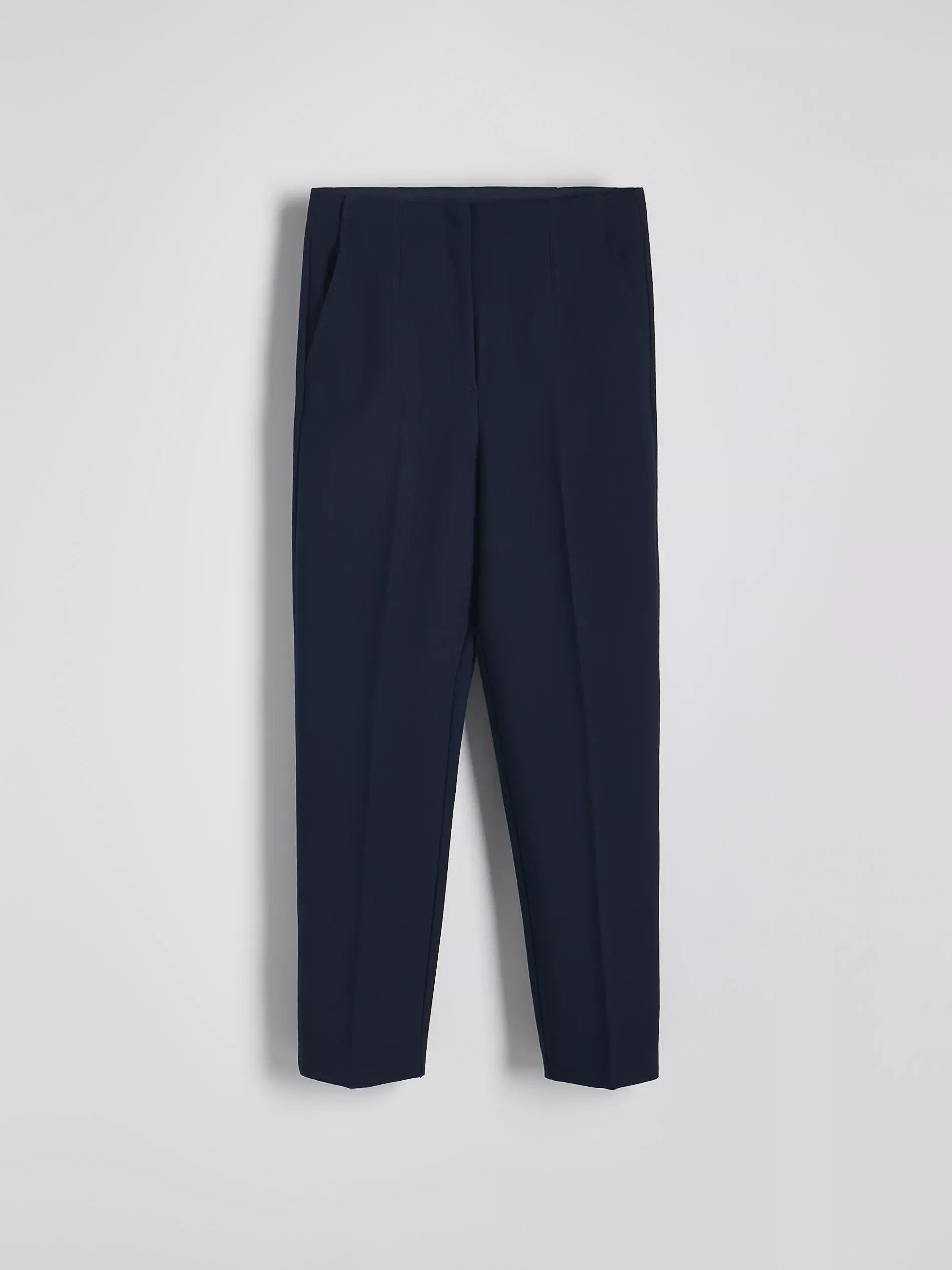 Navy High-Waisted Pants, , large image number 4